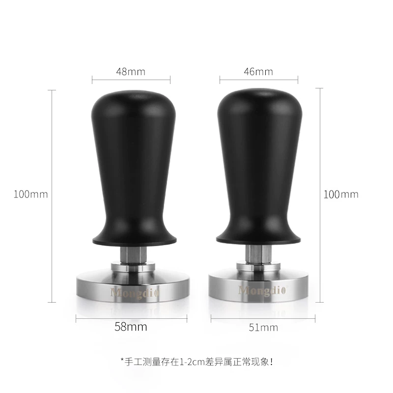 Máy ép cà phê Mongdio bằng thép không gỉ, dụng cụ ép bột cà phê, phân phối bột cà phê 51/58mm