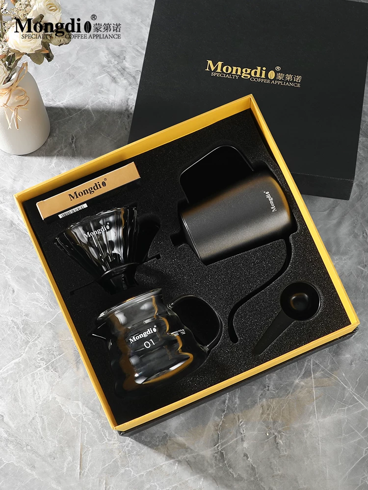Bộ cà phê pha thủ công Mongdio hộp quà cao cấp quà tặng sinh nhật quà tân gia quà lưu niệm doanh nghiệp