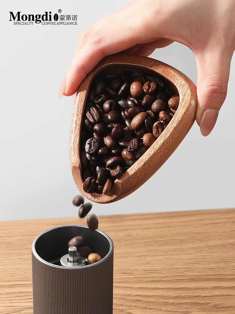 Khay cân hạt cà phê Mongdio, đĩa đựng hạt cà phê, hộp đựng hạt cà phê espresso pha thủ công, bát đựng hạt cà phê, thìa đo