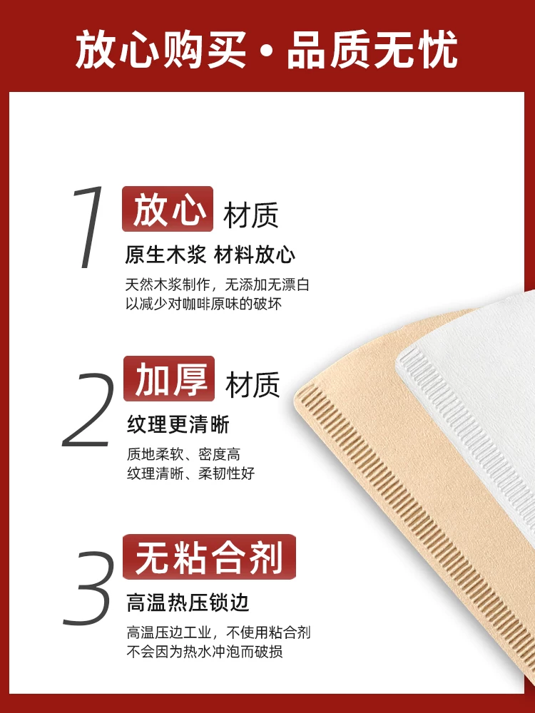 Giấy lọc cà phê Mongdio giấy lọc hình quạt giấy lọc máy pha cà phê v60 giấy lọc cà phê pha tay giấy đặc biệt