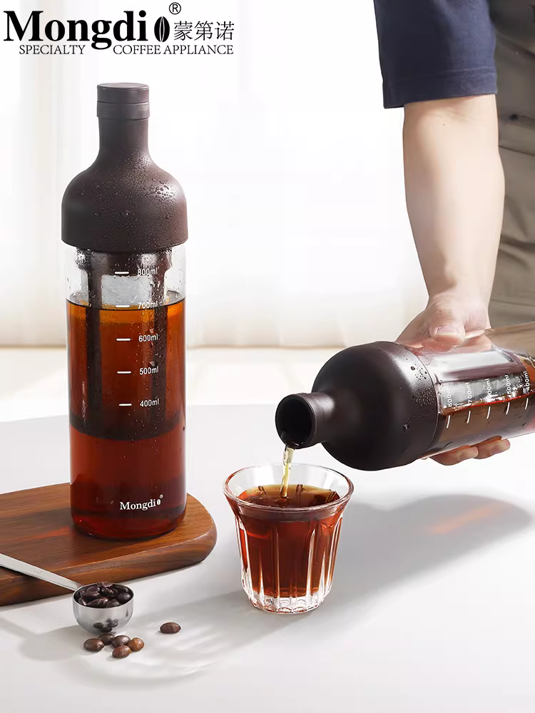 Bình pha cà phê lạnh Mongdio, bình pha cà phê lạnh dung tích lớn, bình pha cà phê lạnh bằng thủy tinh, bình pha cà phê lạnh, cốc pha cà phê lạnh, ấm trà