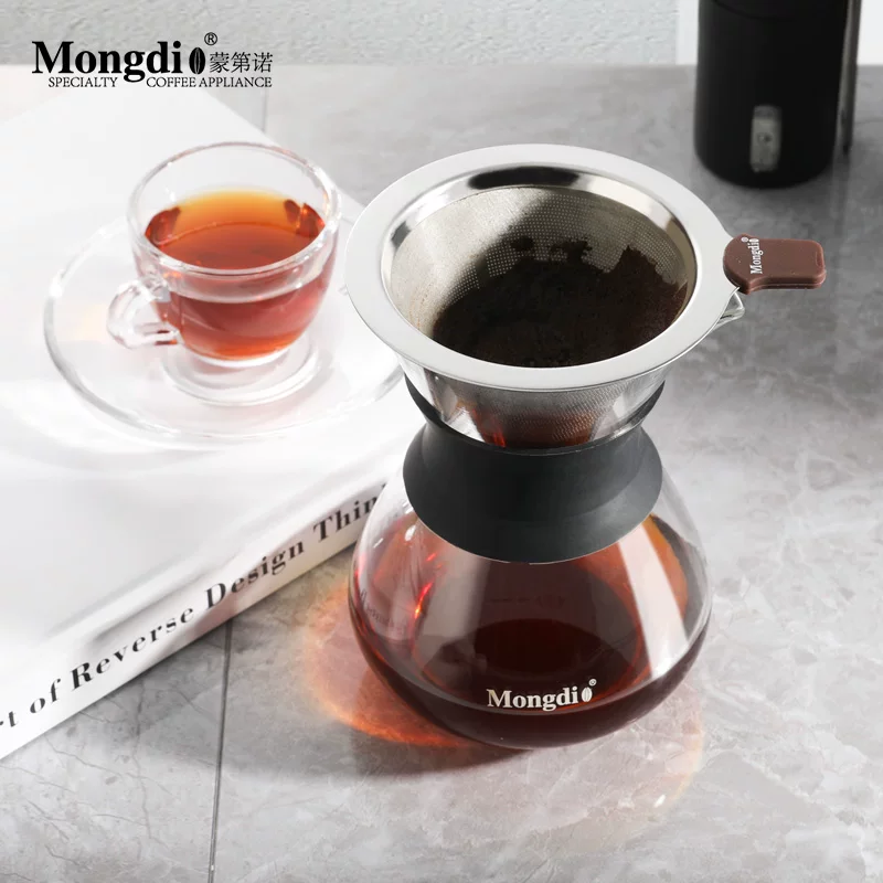 Bộ ấm pha cà phê Mongdio Bộ ấm pha cà phê thủ công Bộ lọc chiết xuất cà phê cốc lọc nhỏ giọt dụng cụ pha cà phê