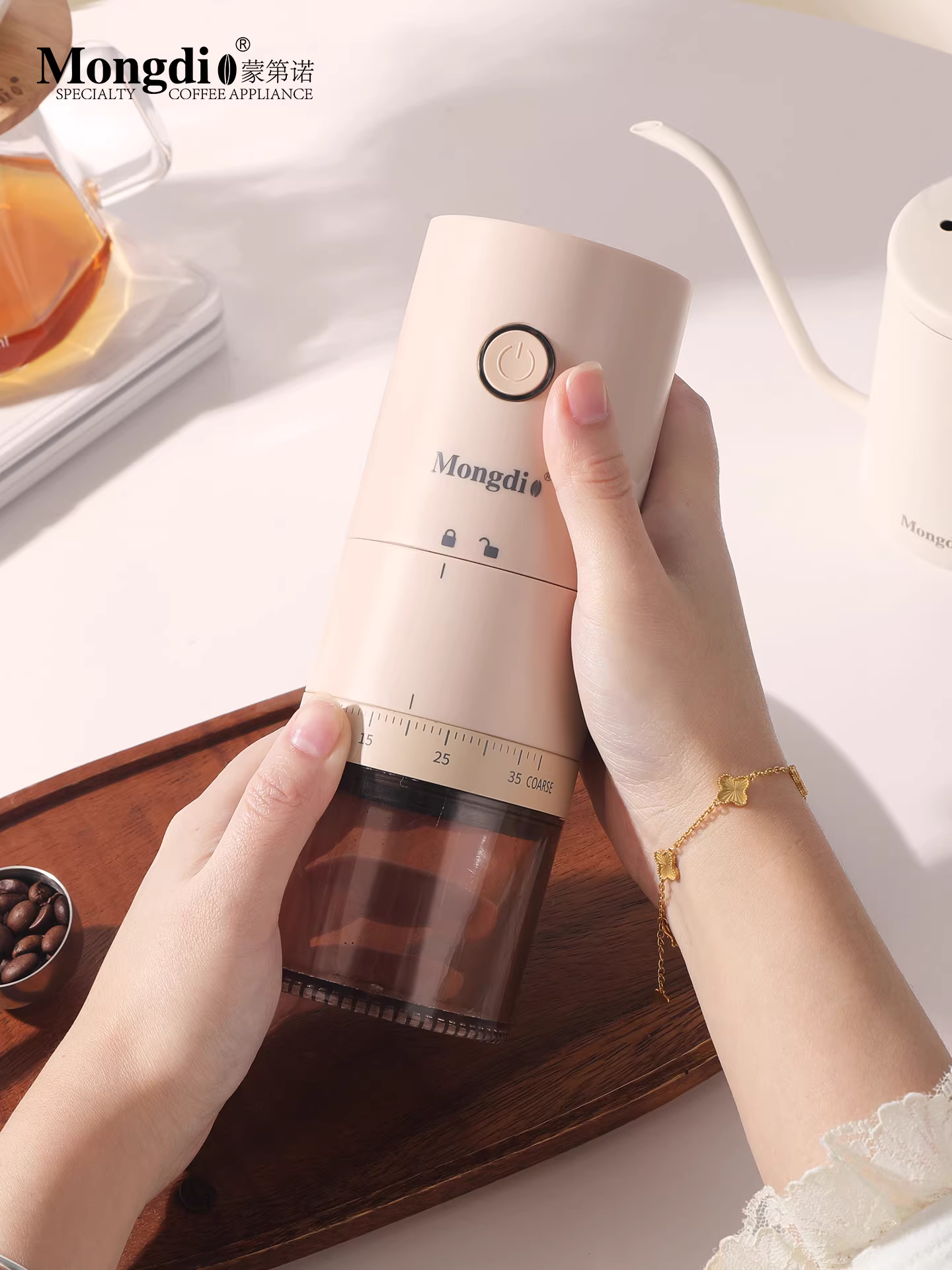 Bộ ấm pha cà phê Mongdio, cốc lọc cà phê, ấm pha cà phê, ấm chia sẻ, máy xay cà phê cầm tay, dụng cụ pha cà phê