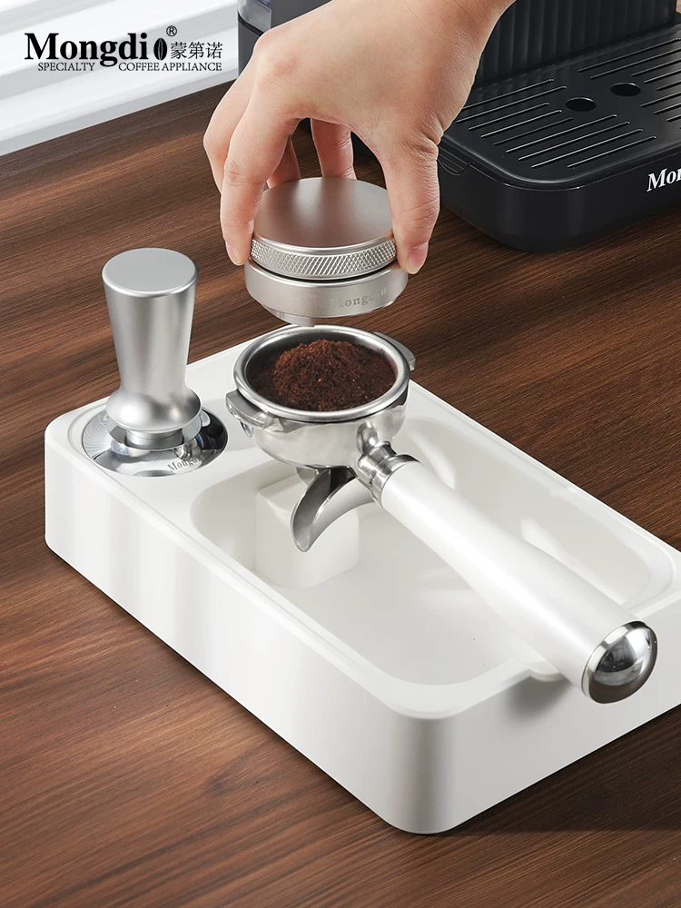 Đế ép cà phê Mongdio, hộp đựng bã cà phê, dụng cụ phân phối bột tích hợp, dụng cụ bảo quản, bộ phụ kiện máy pha cà phê đầy đủ