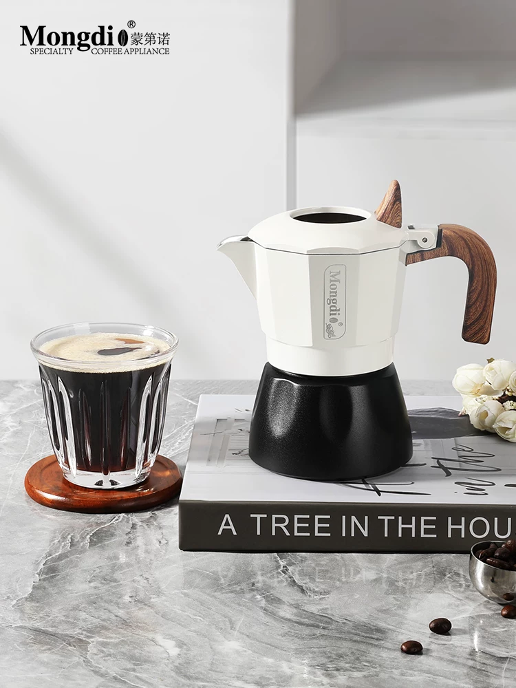 Mongdio bình pha cà phê moka van đôi thế hệ thứ ba 3.0 bình pha cà phê moka tại nhà máy pha cà phê espresso máy pha cà phê thiết bị pha cà phê