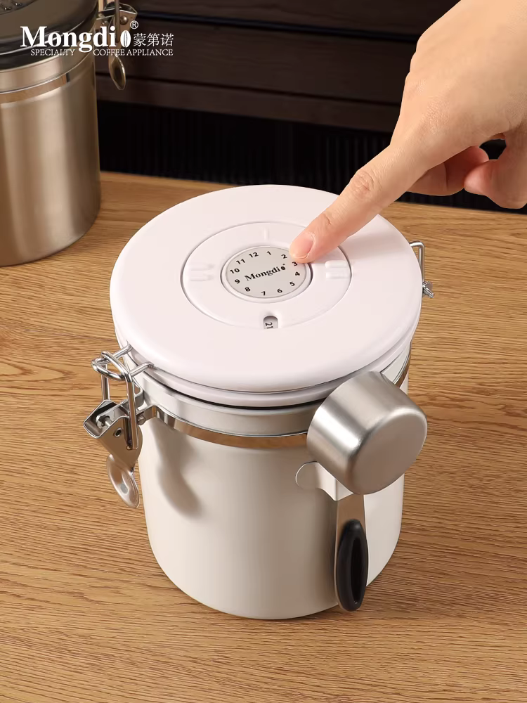 Hũ kín hạt cà phê Mongdio, hũ kín bột cà phê, hũ cà phê đặc biệt, hũ bảo quản hạt cà phê, hũ bảo quản