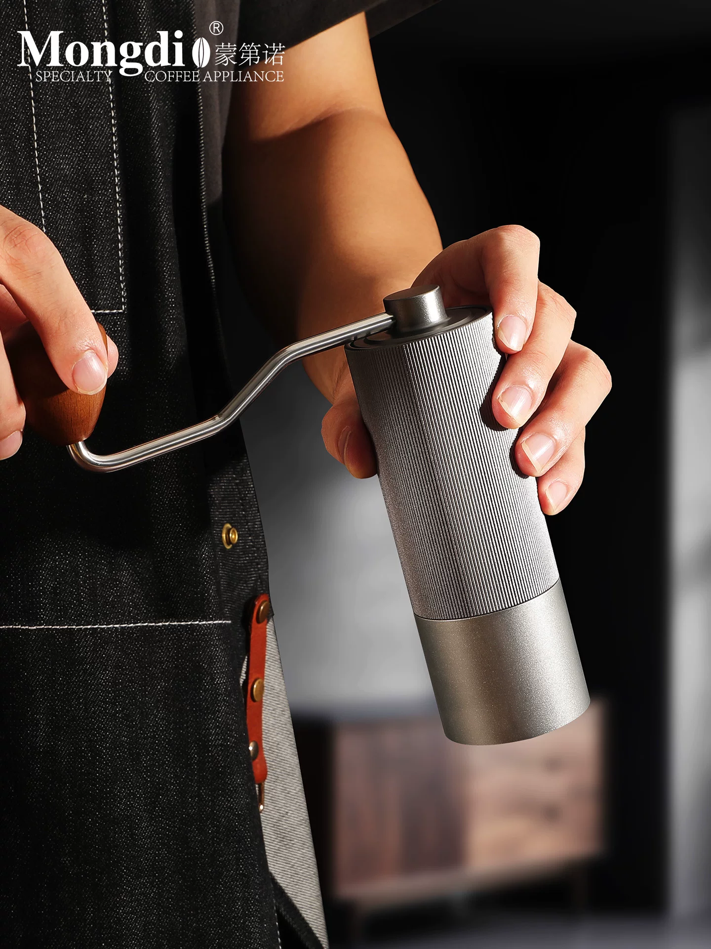 Máy xay cà phê quay tay Mongdio Máy xay hạt cà phê Máy xay cà phê thủ công Máy xay cà phê quay tay Máy xay cà phê thủ công