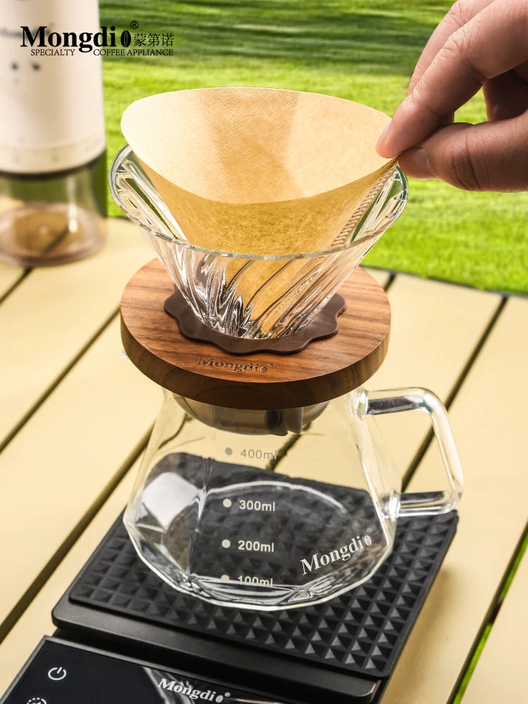 Bộ ấm pha cà phê thủ công Mongdio, thiết bị pha cà phê ngoài trời, thiết bị pha cà phê du lịch cầm tay