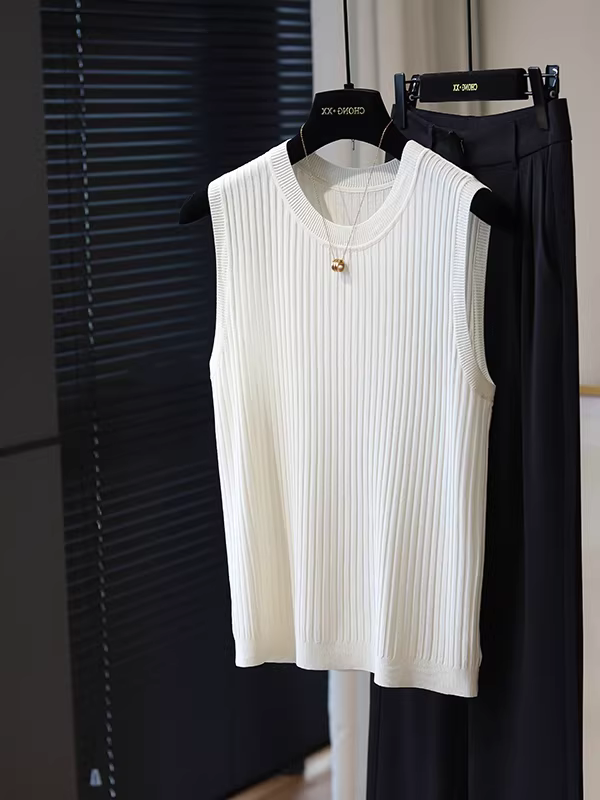 Hàng thanh lý áo lót nữ chất liệu lụa đá dệt kim kiểu dáng gợi cảm thiết kế độc đáo áo ba lỗ thời thượng