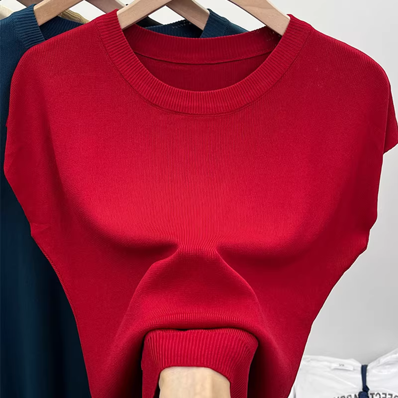 Thâm Quyến Nanyou quần áo nữ cao cấp phong cách châu Âu cắt nhãn độc đáo áo vest dệt kim cổ điển phong cách Pháp áo khoác ngoài không tay dáng rộng