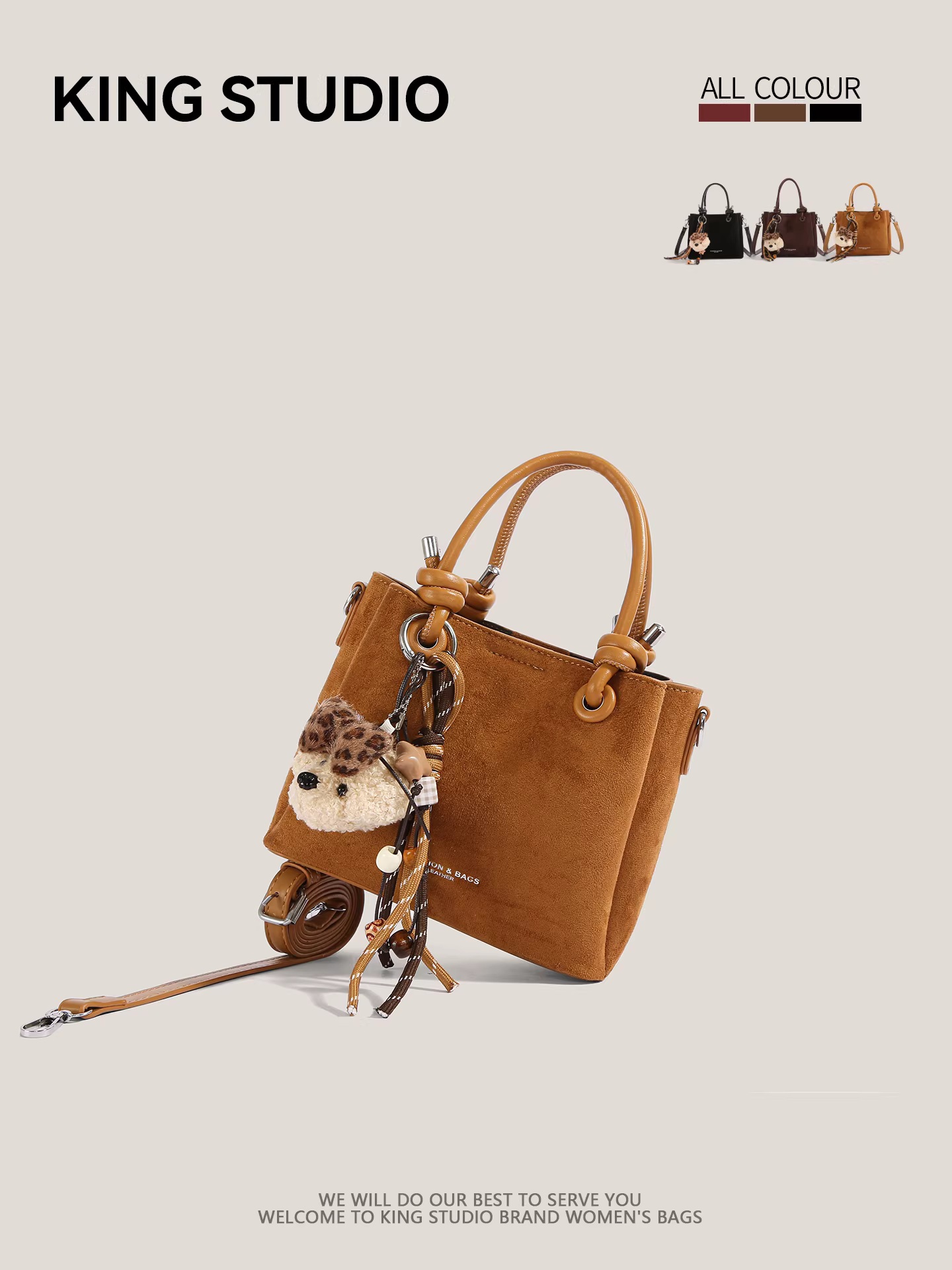 Túi xách nữ cao cấp phong cách retro 2026, chất liệu mờ, kiểu đeo vai, thời trang cá tính, túi đeo chéo