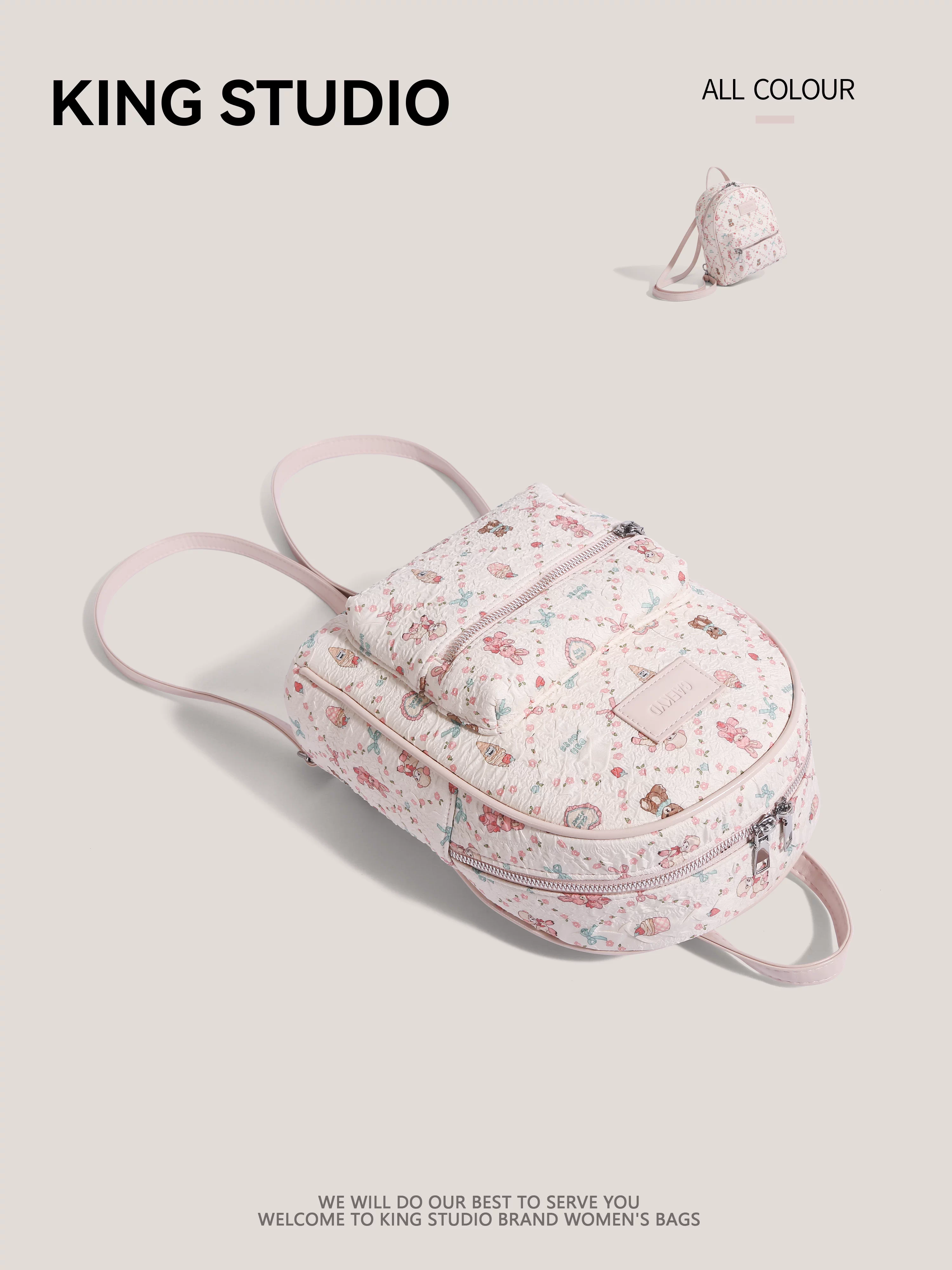 Ba lô thời trang phong cách ngọt ngào, mẫu mới hè 2026, đa năng, dung tích lớn, dành cho học sinh, đi làm