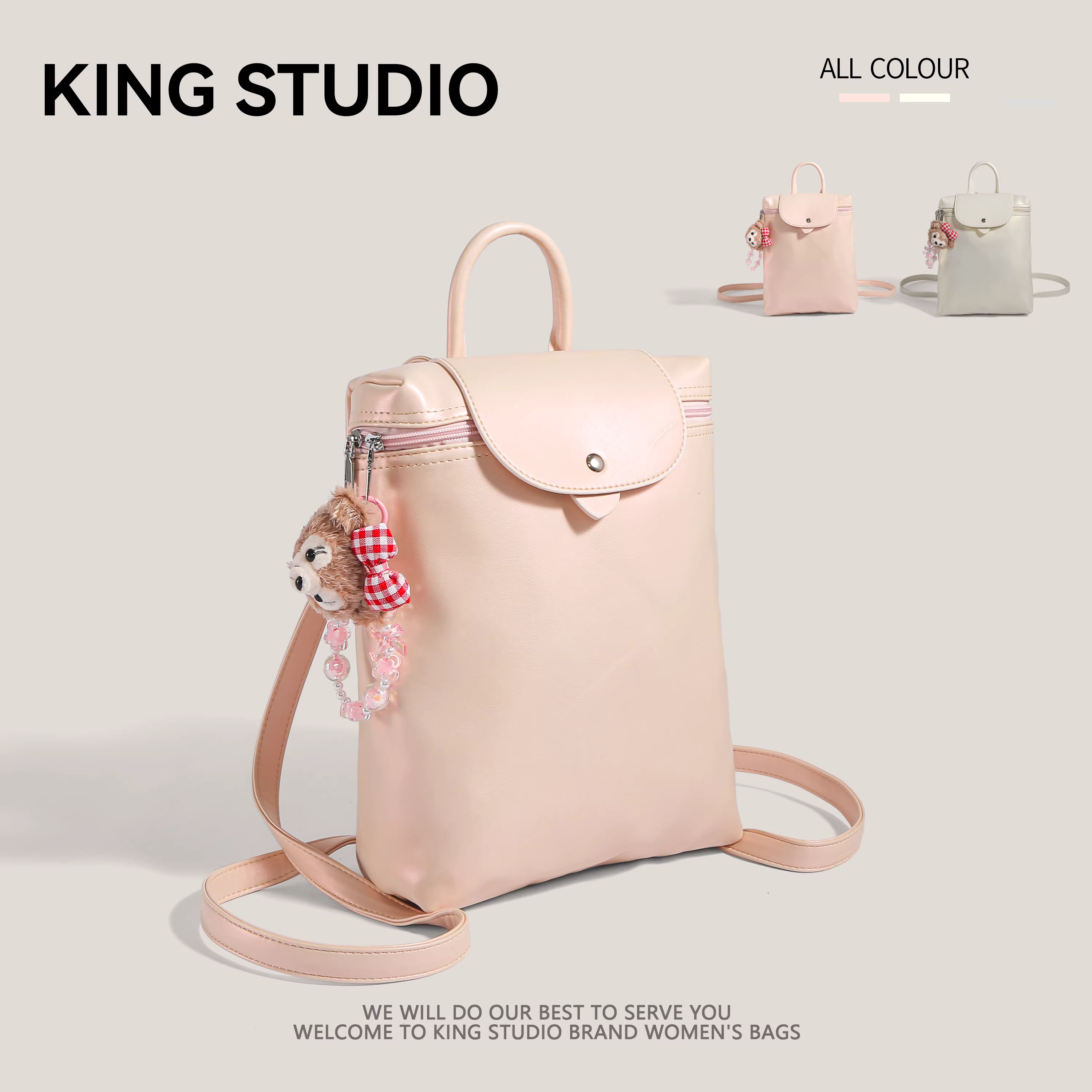 Ba lô Hàn Quốc thời trang nữ 2025, mẫu mới, đa năng, dành cho học sinh, dung tích lớn, dùng đi học, đi du lịch