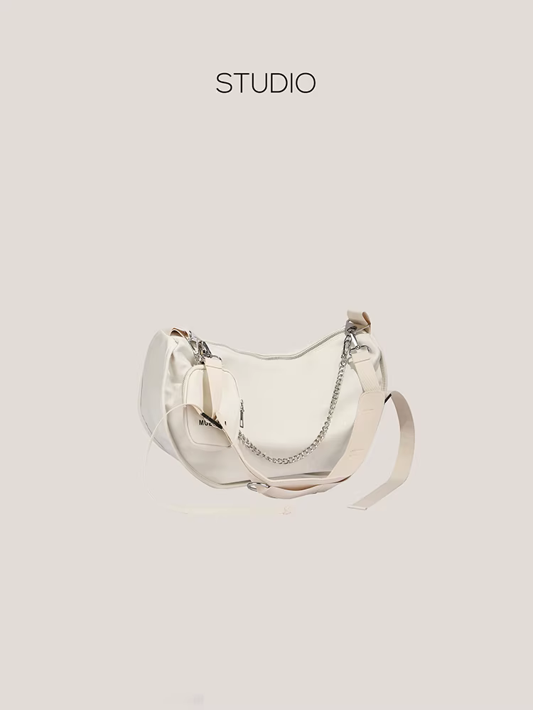 Túi xách nữ DrinKing dung tích lớn mẫu mới 2025 kiểu dáng độc đáo, túi bánh bao dây xích đa năng, đeo vai, đeo chéo