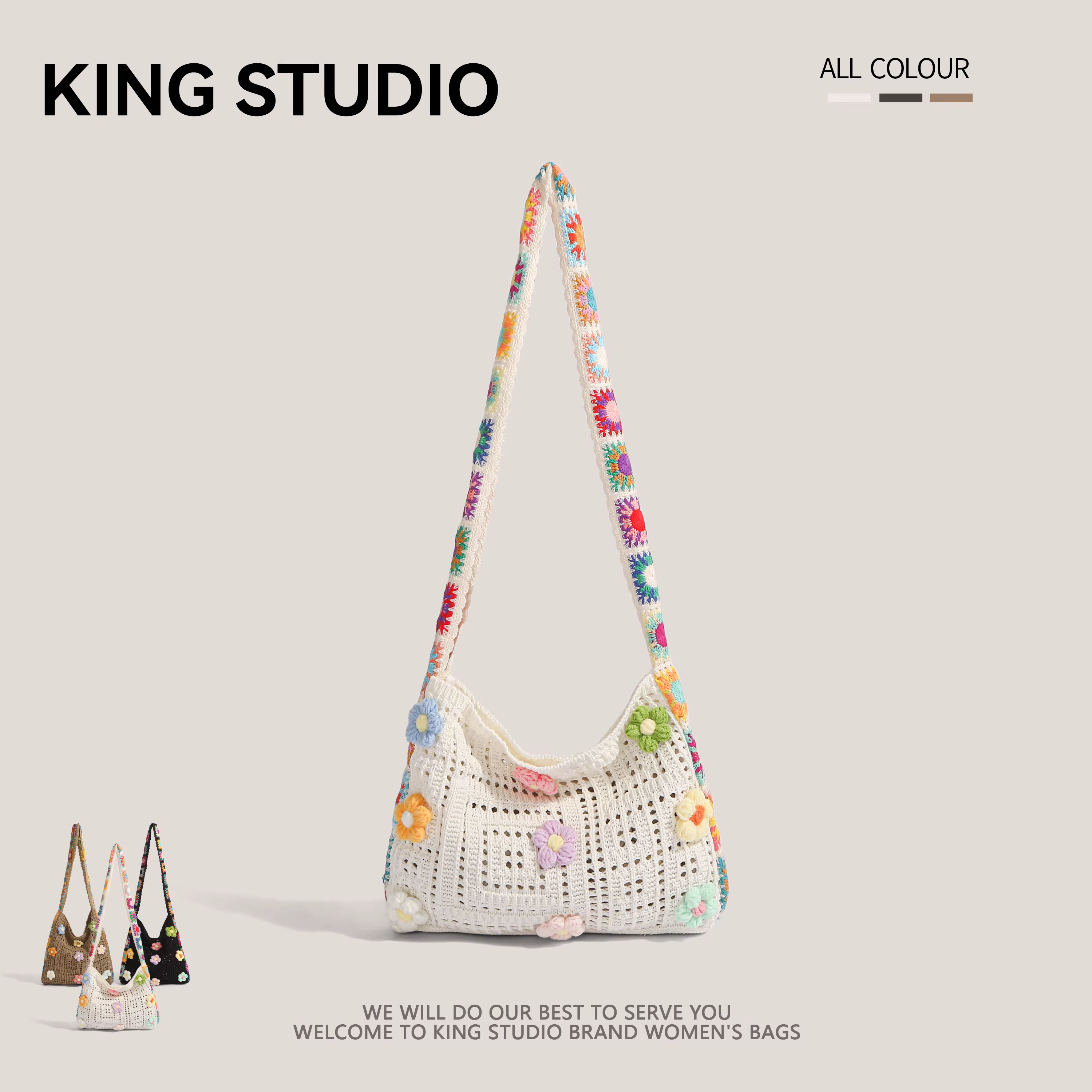 Túi xách nữ dệt hoa văn rỗng 2025, túi tote cỡ lớn, đi biển, du lịch, đeo vai, đeo chéo