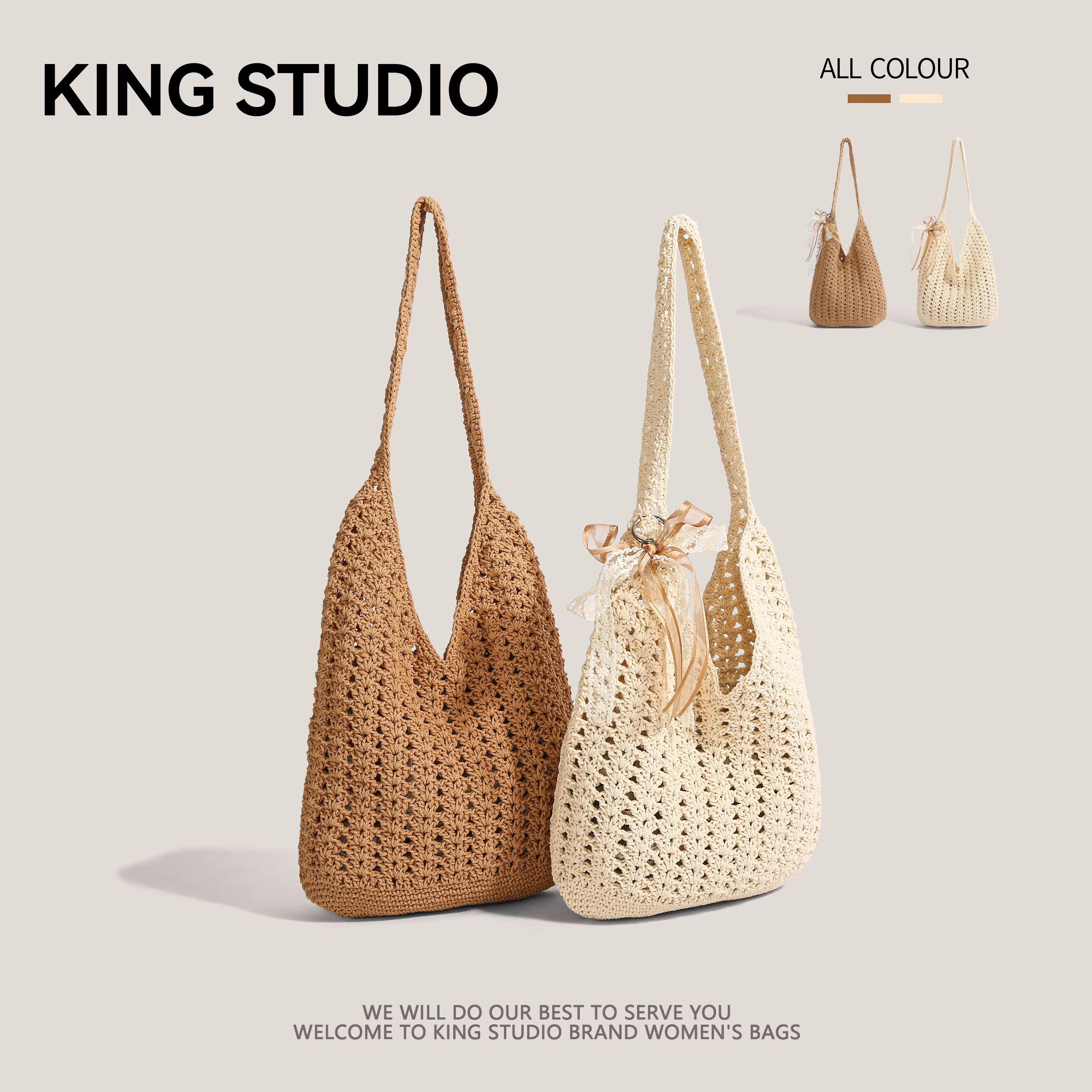 Túi xách dệt tay dành cho nữ, mẫu mới hè 2025, đi biển, du lịch, đi làm, đeo chéo, túi tote