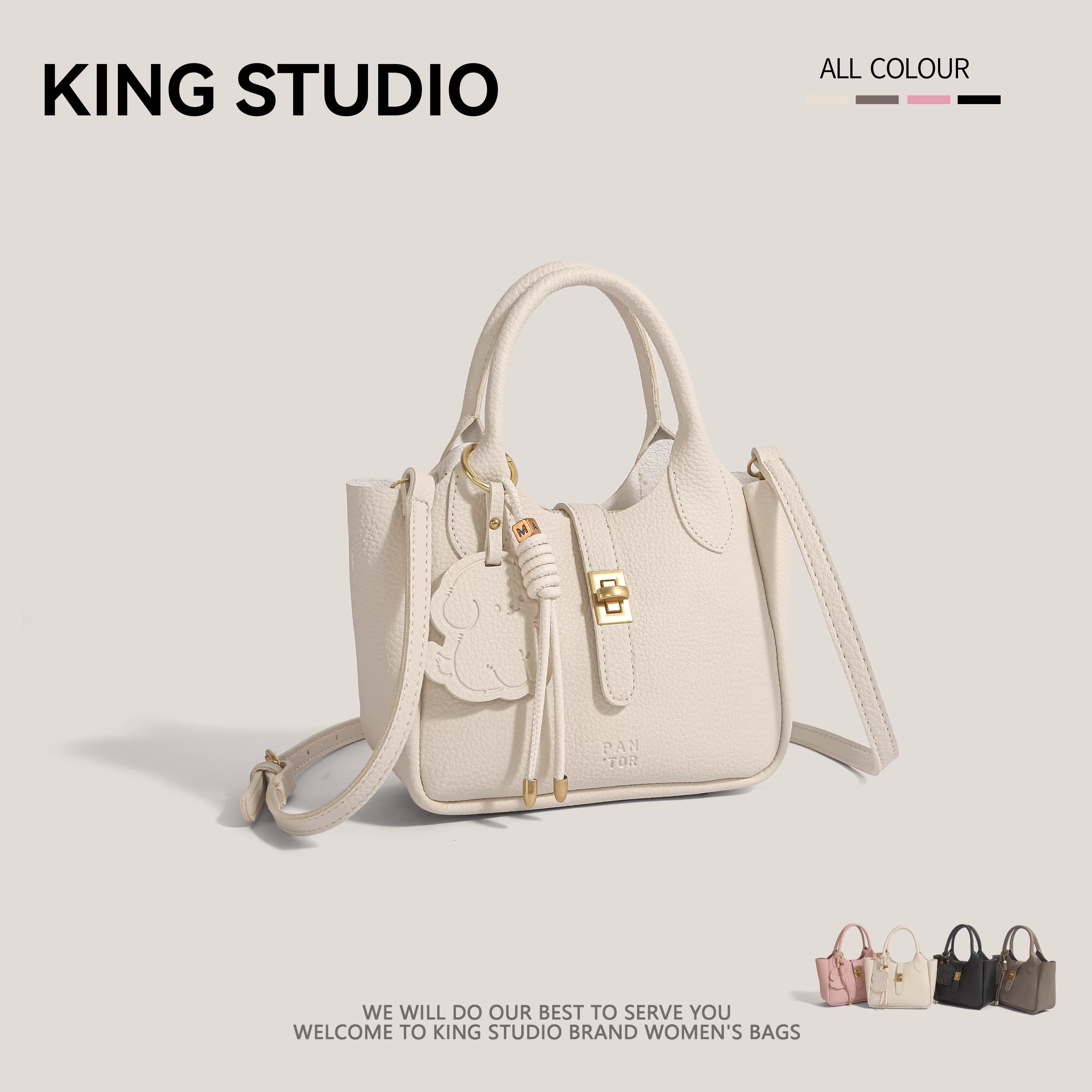 Túi xách kiểu giỏ Hàn Quốc dành cho nữ, xu hướng mới xuân hè 2025, túi đeo chéo đa năng phong cách thời trang.