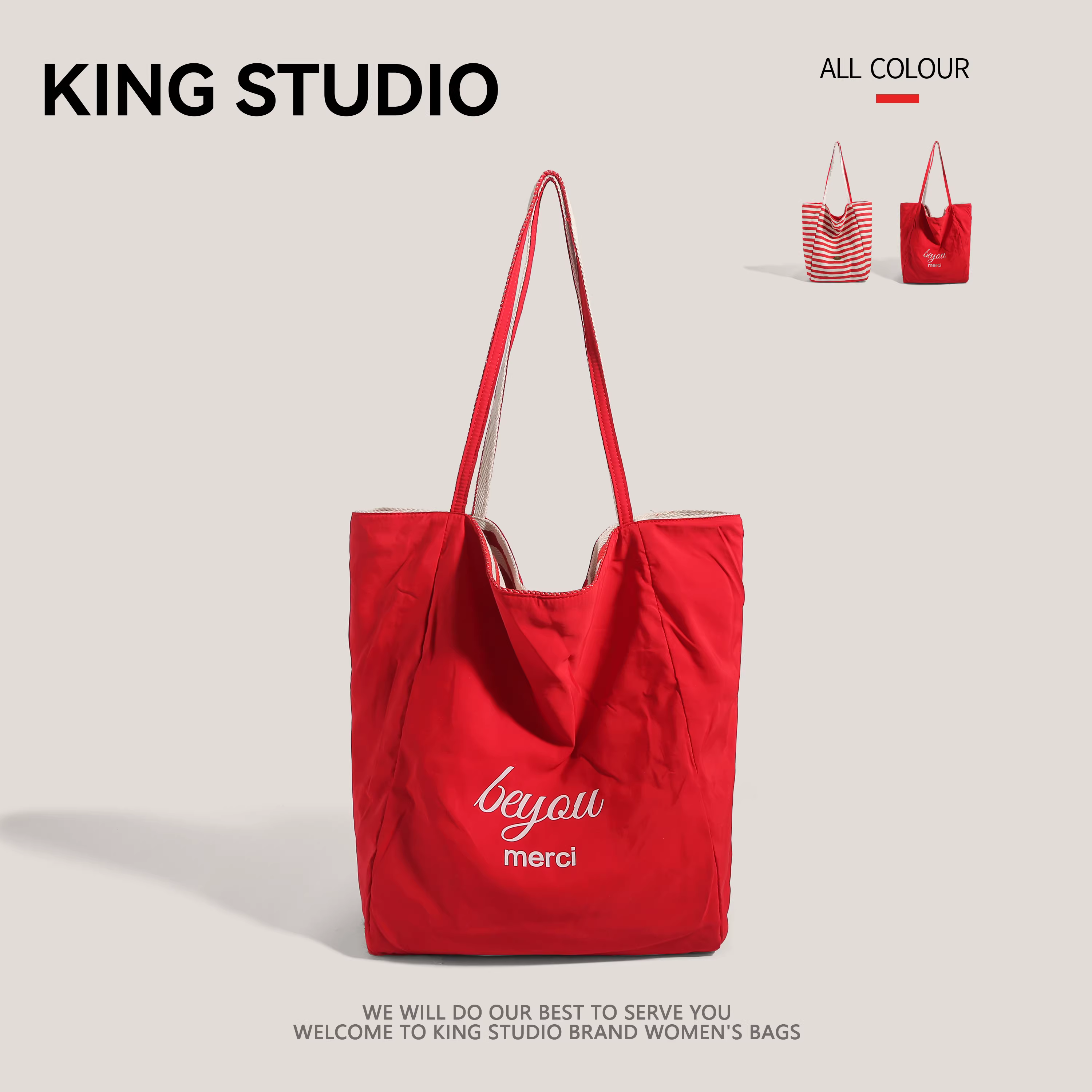 Túi vải bố sọc kẻ dành cho nữ 2025, mẫu mới thời thượng mùa hè, túi tote phong cách Hàn Quốc, túi đi chợ cỡ lớn, tiện dụng