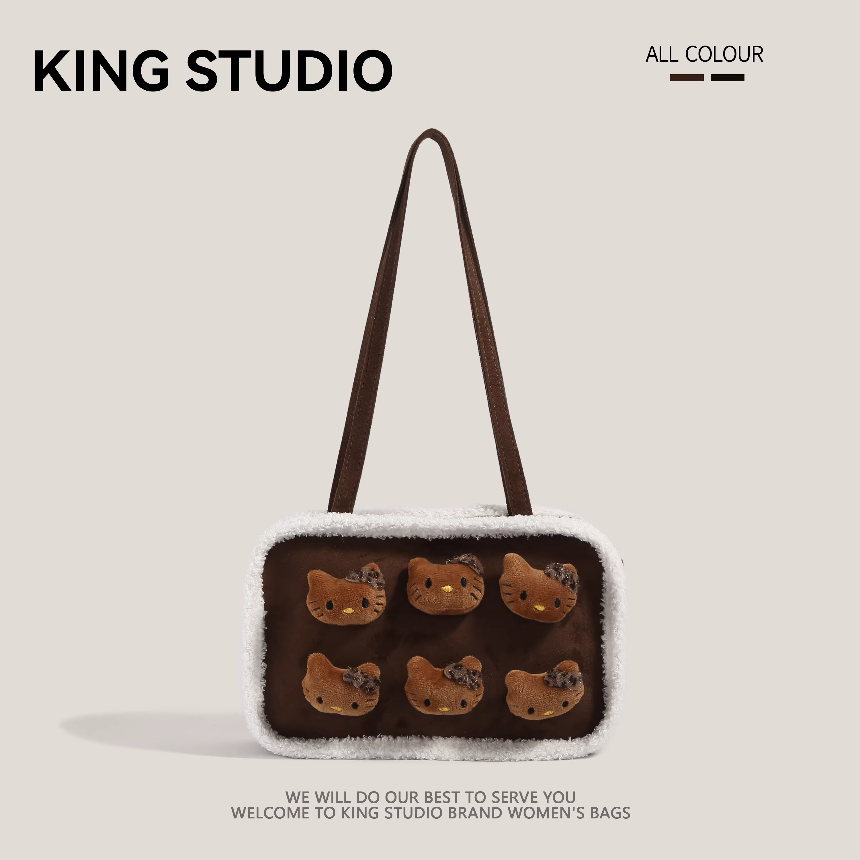 Túi xách Maillard nữ mùa đông 2025 kiểu retro da lộn, dung tích lớn, siêu hot, túi đi làm