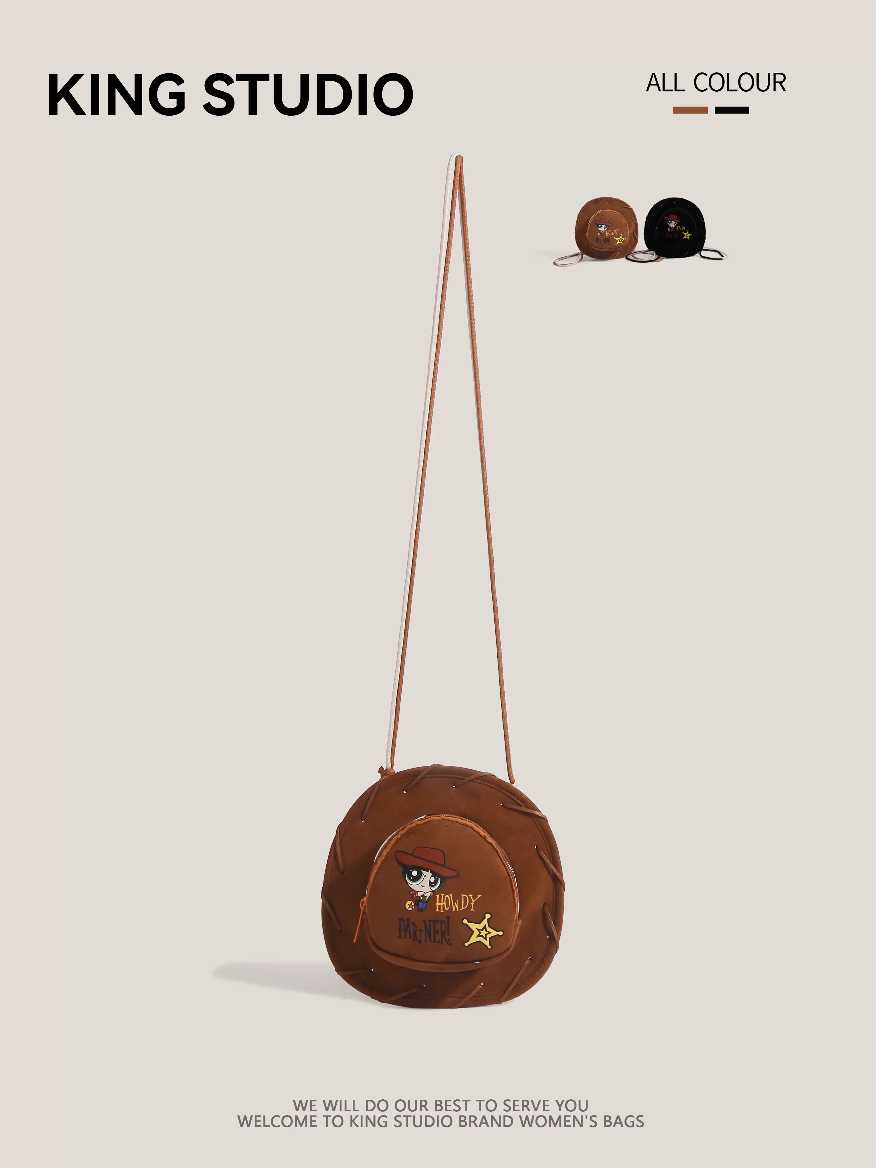 Túi đeo chéo hình Woody Toy Story hoạt hình dành cho nữ, mẫu mới 2025, thời thượng, dễ thương, phong cách retro, đeo vai đơn