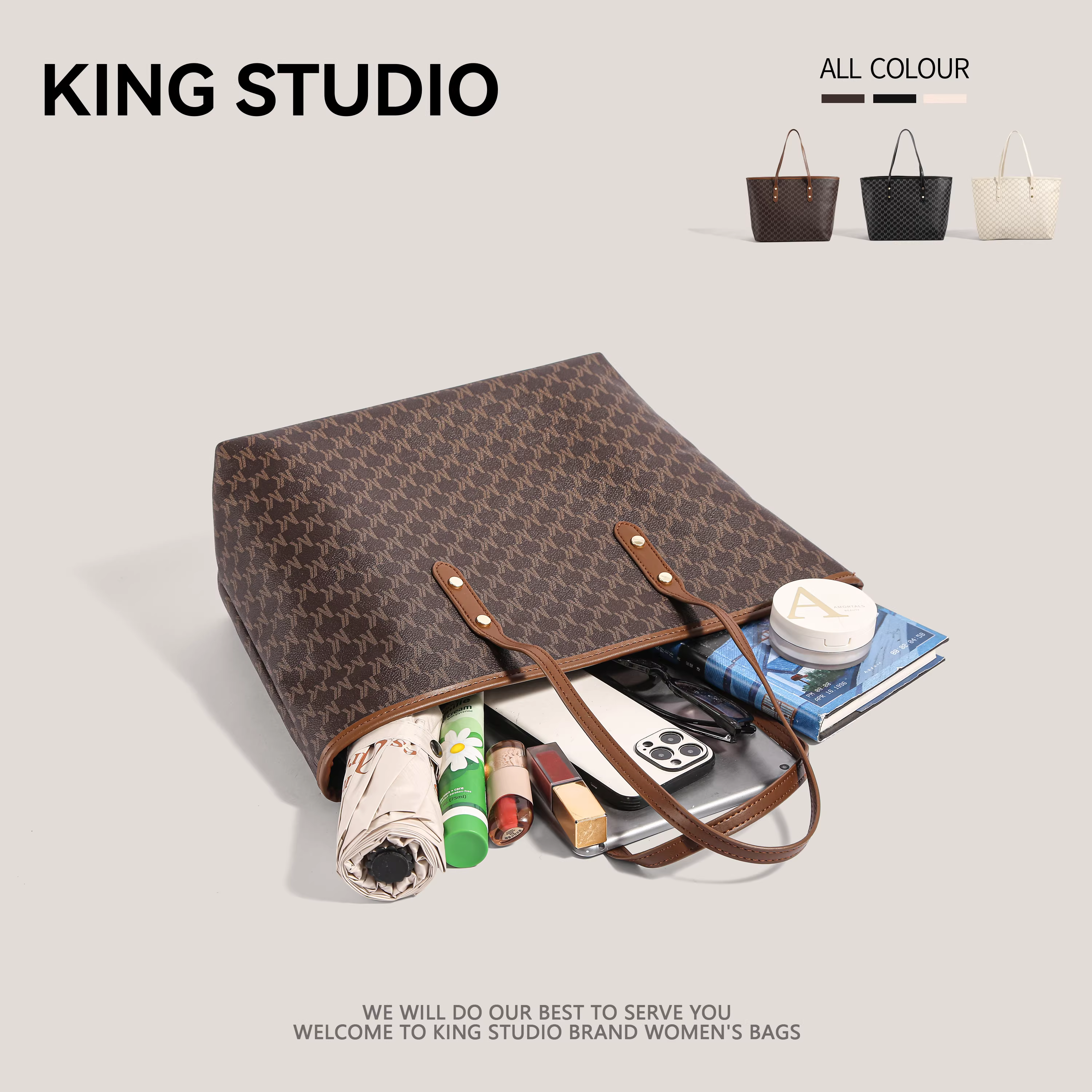 Túi xách nữ cao cấp, dung tích lớn, mẫu mới 2025, thời thượng, đa năng, dùng đi làm, túi đeo vai thời trang