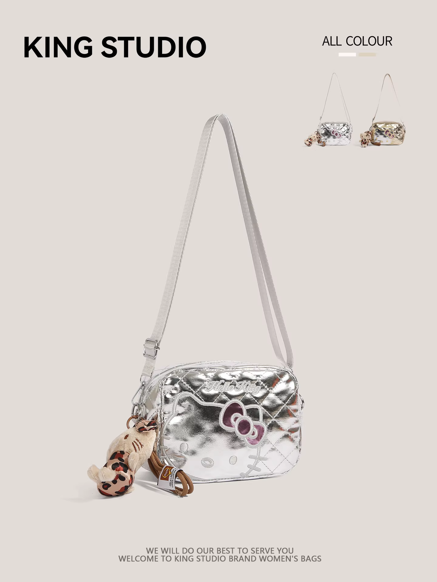 Túi đựng mỹ phẩm Hello Kitty dễ thương dành cho nữ, mẫu mới 2025, kiểu dáng nhỏ gọn, dung tích lớn, túi đựng đồ vệ sinh cá nhân hot trend