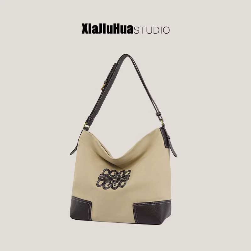 Túi vải bố DrinKing dành cho nữ 2025, mẫu mới thời trang, túi đeo vai đa năng, dung tích lớn, túi đeo chéo