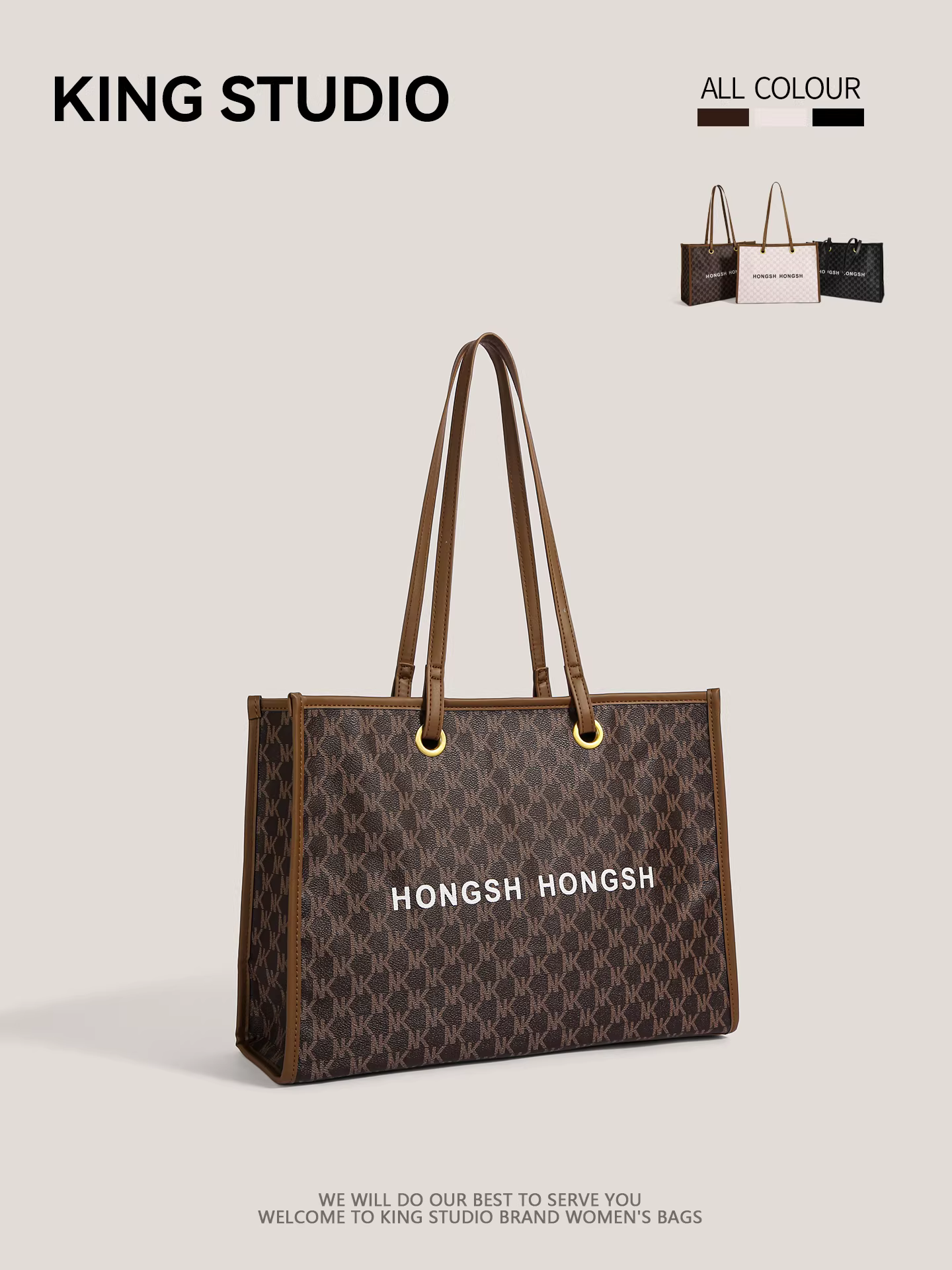 Túi xách nữ cỡ lớn thời trang thu đông 2025, kiểu dáng mới, phong cách retro, đeo vai, dành cho sinh viên, đi học, đi làm