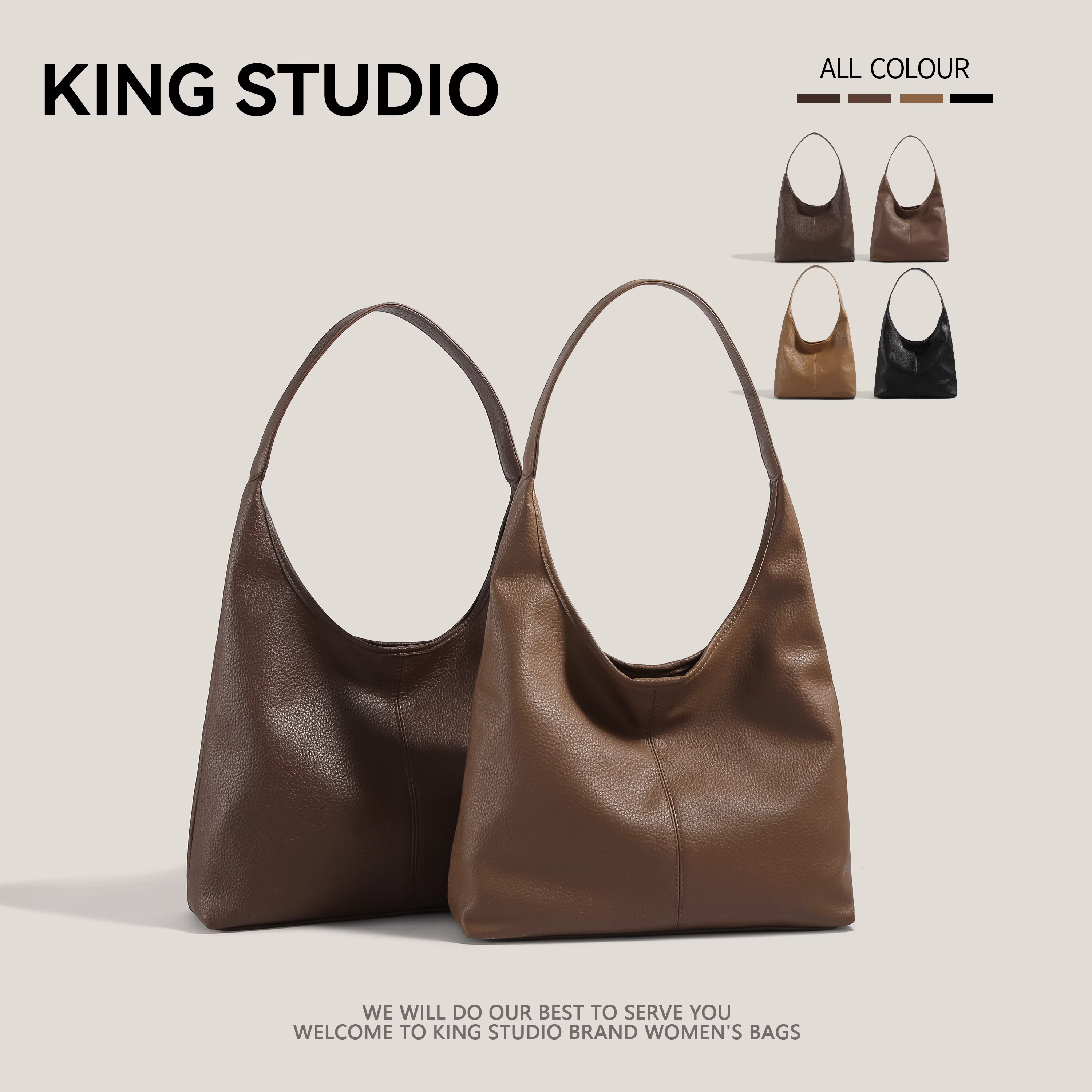 Túi xách nữ cỡ lớn 2025 mẫu mới thời thượng cao cấp chất liệu da mềm đeo chéo mẹ con, dùng đi làm và đi lại hàng ngày