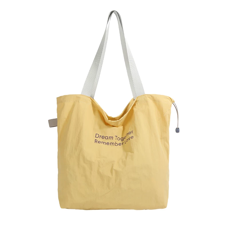 Túi đeo vai nữ chất liệu nylon cỡ lớn phong cách học sinh, mẫu mới 2025, thời trang hè, đa năng, túi tote thường ngày