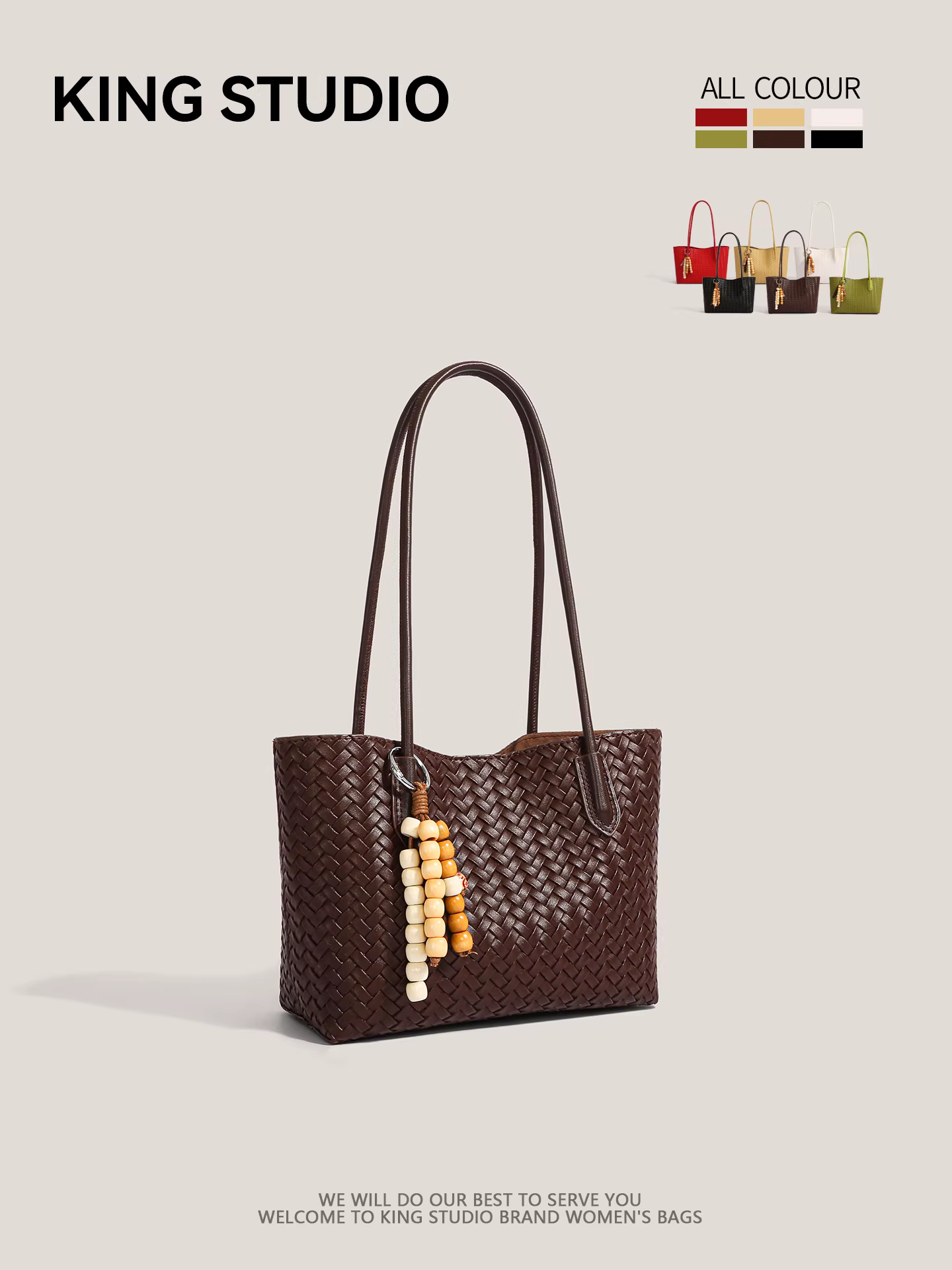 Túi xách dệt retro phong cách độc đáo dành cho nữ, mẫu mới thu đông 2025, túi tote Hàn Quốc đơn giản, dung tích lớn, túi đeo vai đi làm