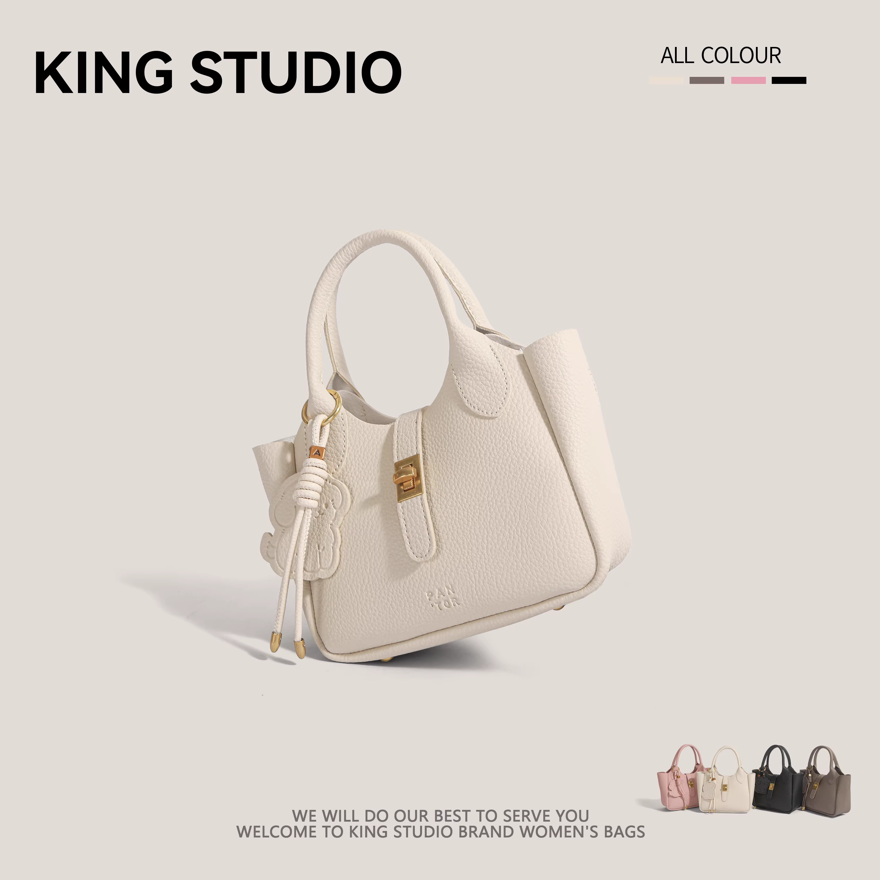 Túi xách kiểu giỏ Hàn Quốc dành cho nữ, xu hướng mới xuân hè 2025, túi đeo chéo đa năng phong cách thời trang.