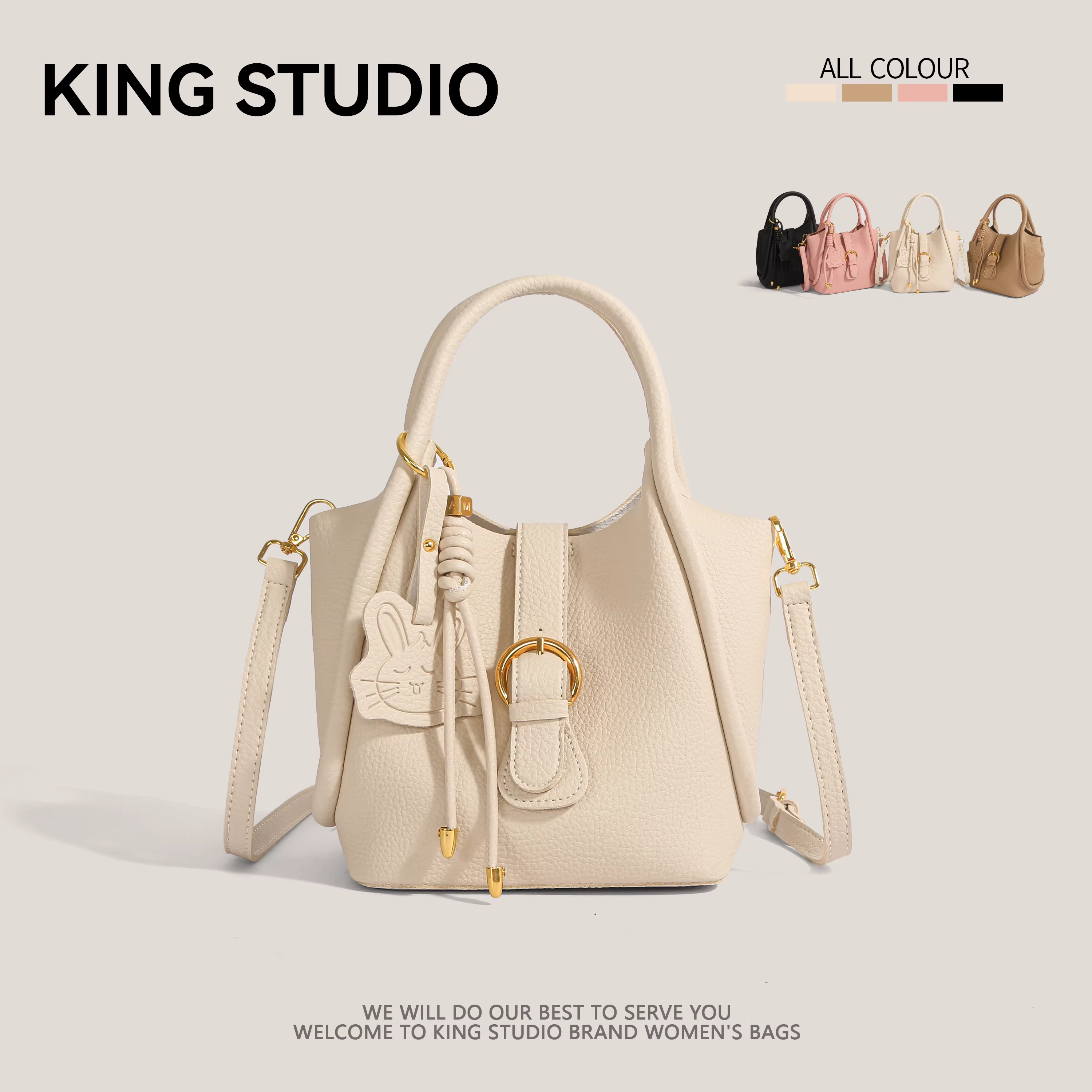 Túi xách mùa xuân hè họa tiết vải thiều, túi đeo vai và đeo chéo đa năng kiểu Hàn Quốc thời trang mới 2025 dành cho nữ