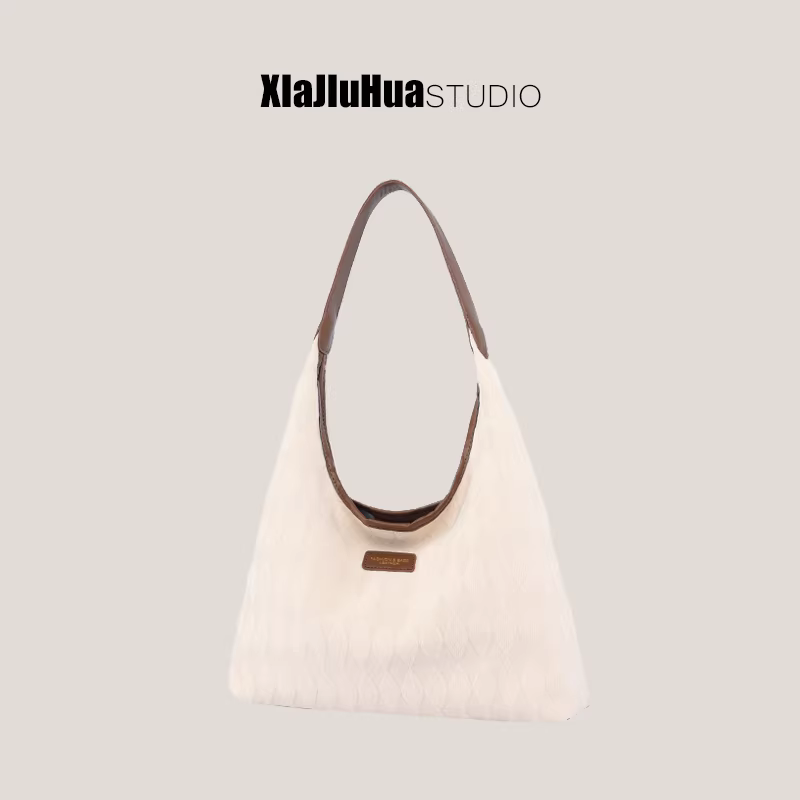 Túi đeo vai nữ DrinKing 2025, kiểu dáng mới thời thượng, chất liệu canvas may chần, dung tích lớn, đeo chéo.