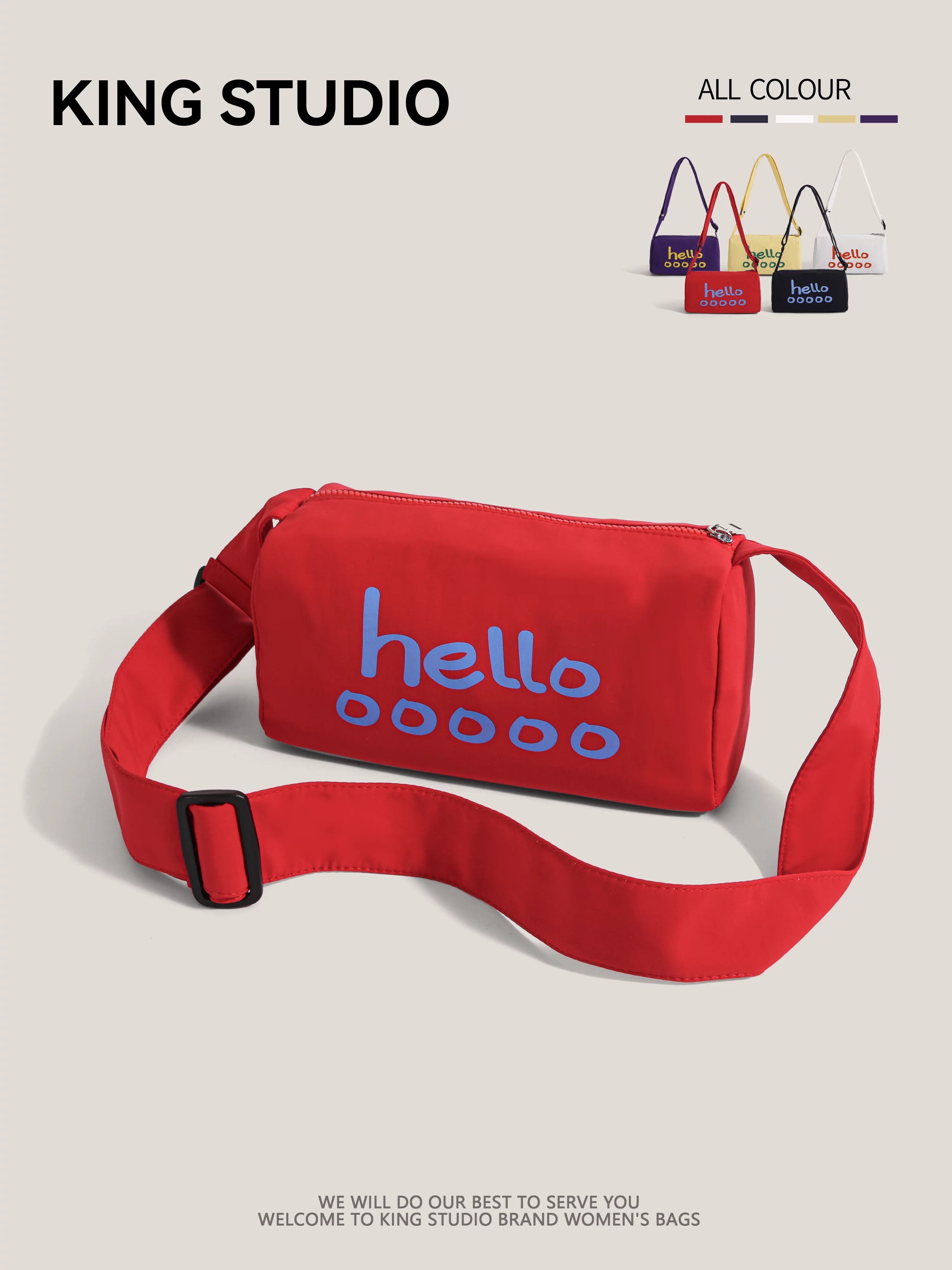 Túi vải canvas chữ cái dành cho nữ 2025 thời trang mới Hàn Quốc túi gối kiểu dáng giản dị dung tích lớn đeo vai nách túi đeo chéo