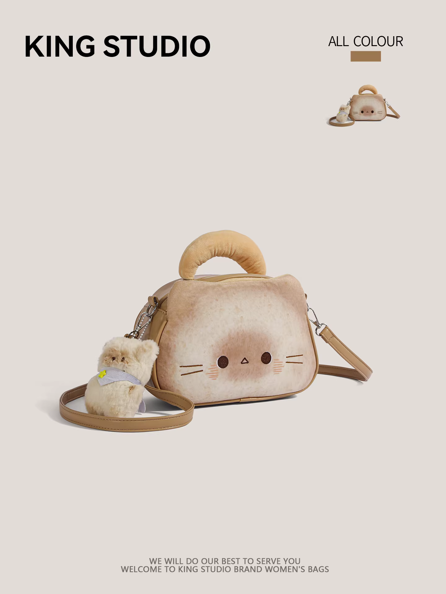 Túi xách mèo con dễ thương dành cho nữ 2025, thiết kế độc đáo mùa hè mới, đa năng, đeo vai, đeo chéo