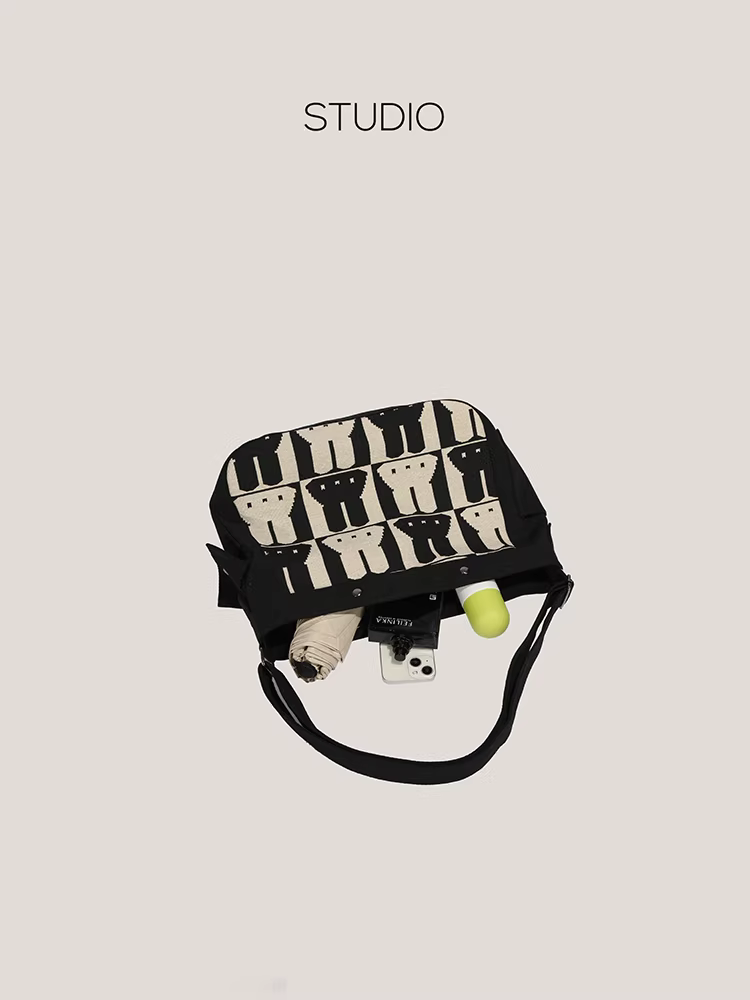 Túi vải bố cỡ lớn DrinKing dành cho nữ 2025 mẫu mới hình thỏ dễ thương đeo vai đeo chéo