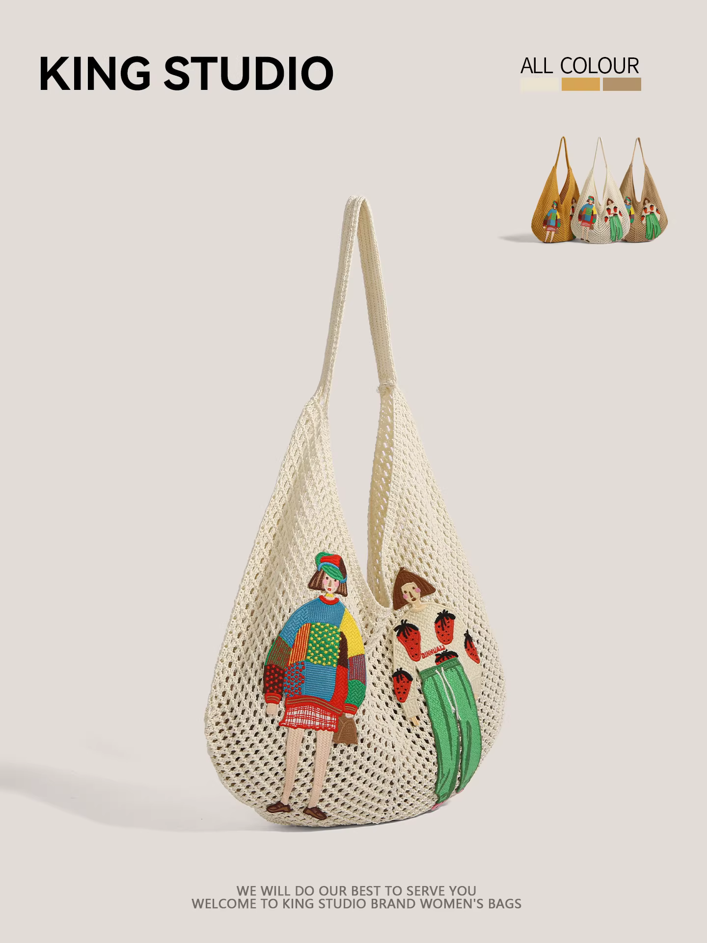 Túi đeo vai dệt kim cỡ lớn dành cho nữ, mẫu mới 2025, thiết kế độc đáo, phong cách đa năng, nhẹ nhàng, kiểu dáng phóng khoáng, túi đeo nách.