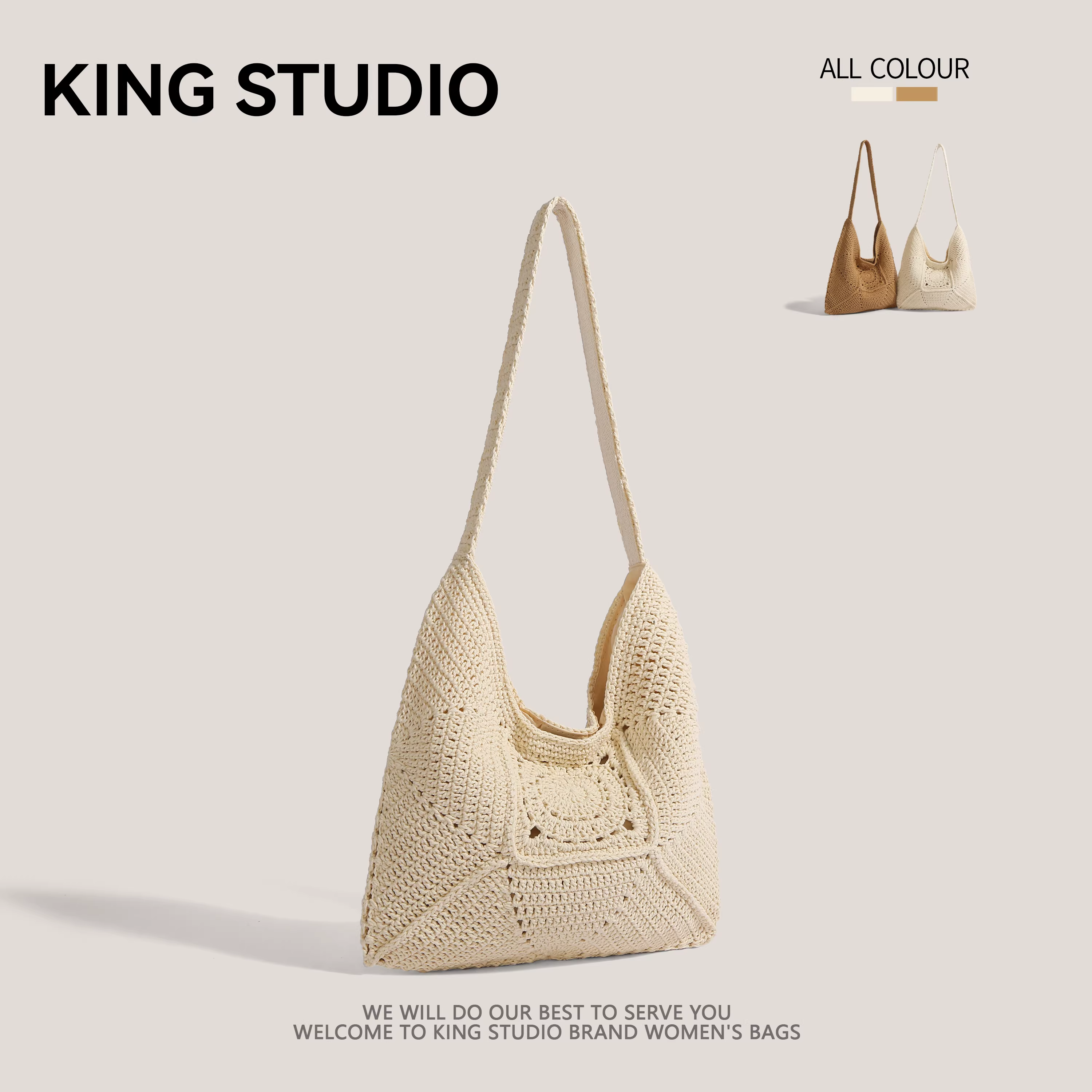 Túi cói cỡ lớn dành cho nữ, mẫu mới hè 2025, túi đeo vai đi làm, túi tote phong cách lười biếng, túi đi biển dệt cói