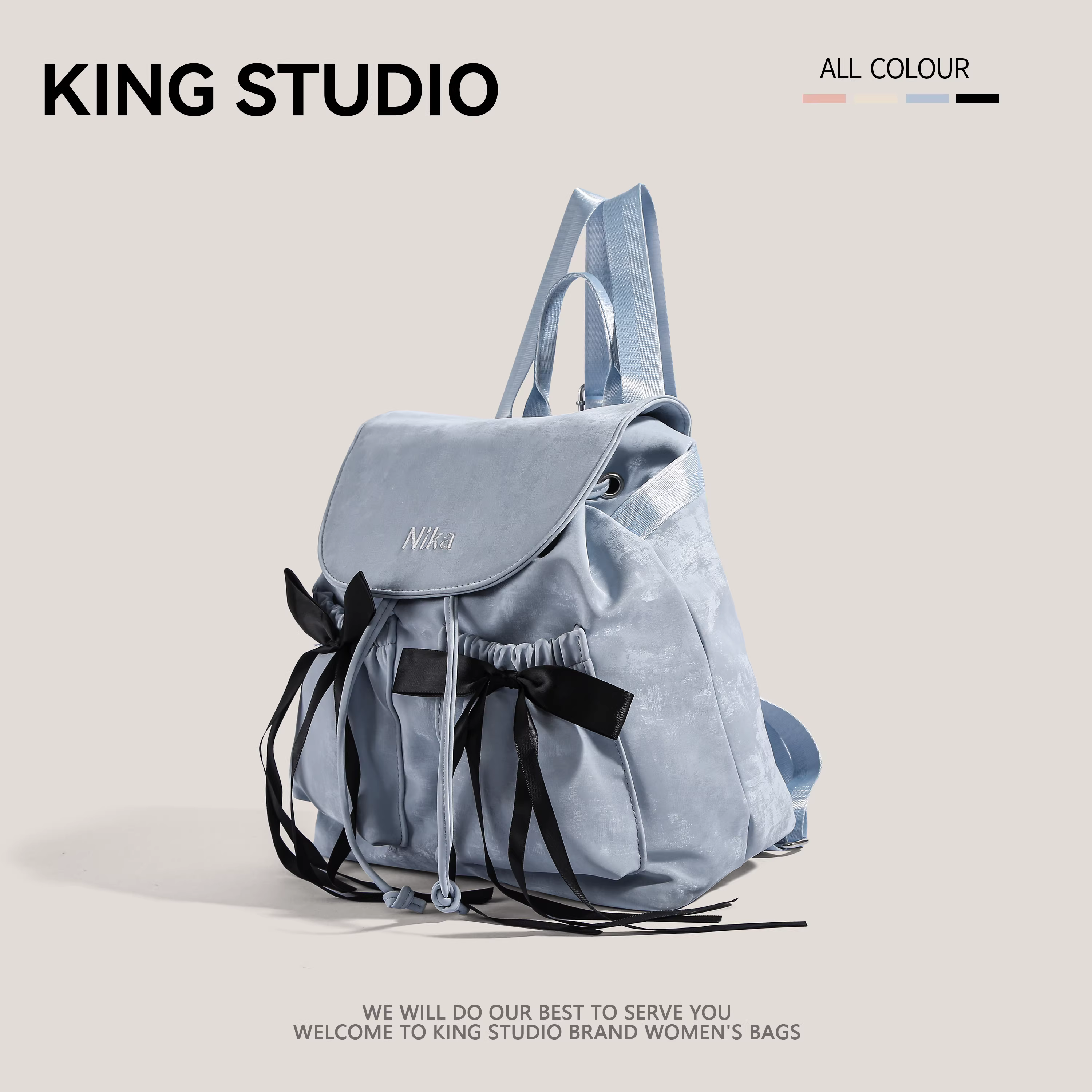 Ba lô vải dù nylon dành cho nữ, mẫu mới 2025, phong cách Hàn Quốc, thiết kế độc đáo, dung tích lớn, dùng đi làm, đi du lịch