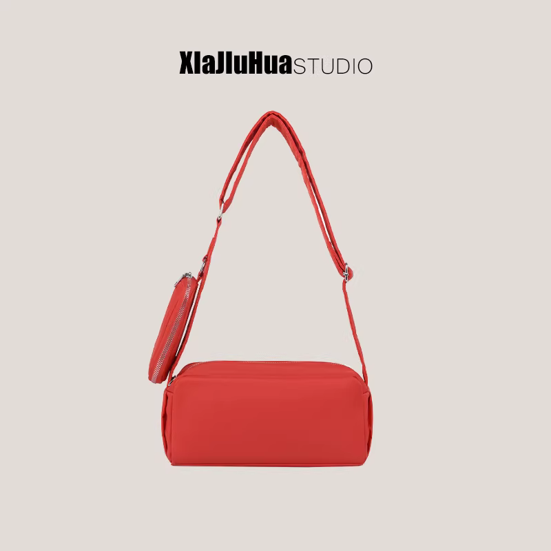 Túi đeo chéo hình gối nhỏ hình vuông đơn giản DrinKing2025 dành cho nữ, túi đeo vai/nách đa năng, phong cách độc đáo.