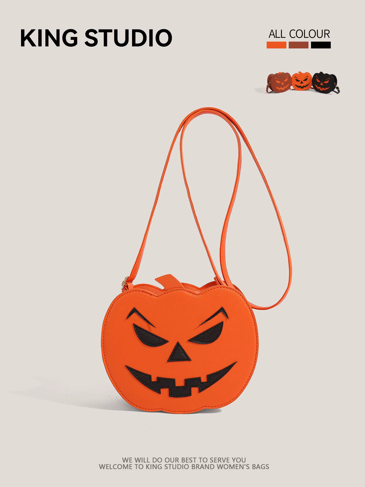 Túi bí ngô Halloween dành cho nữ 2025, thiết kế độc đáo thời thượng, cá tính, túi đeo vai đa năng, túi đeo chéo nhỏ gọn