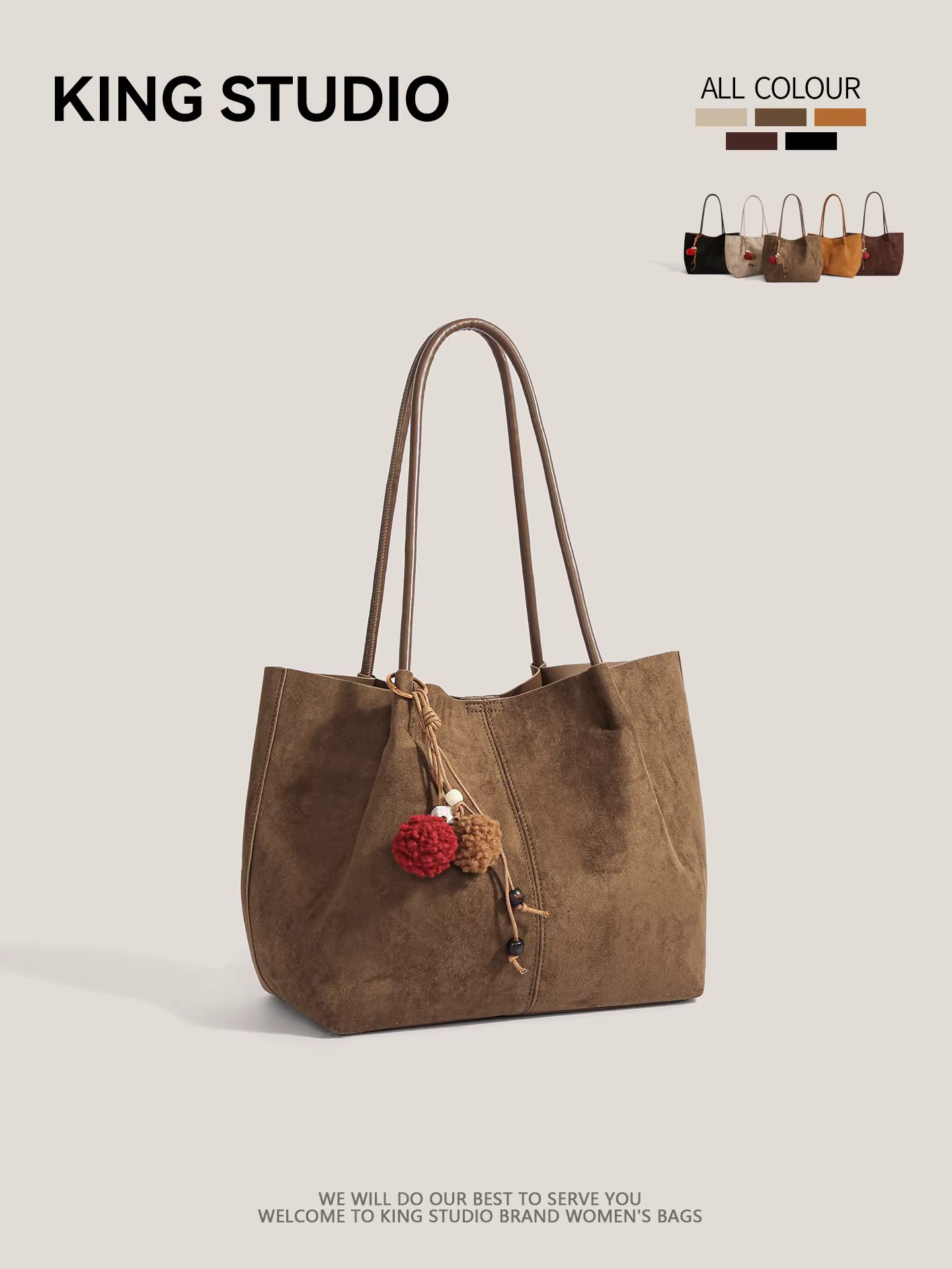 Túi xách cỡ lớn phong cách retro dành cho nữ, mẫu mới thu đông 2025, kiểu đơn giản, đeo vai, đa năng, phù hợp đi làm, đi chơi.