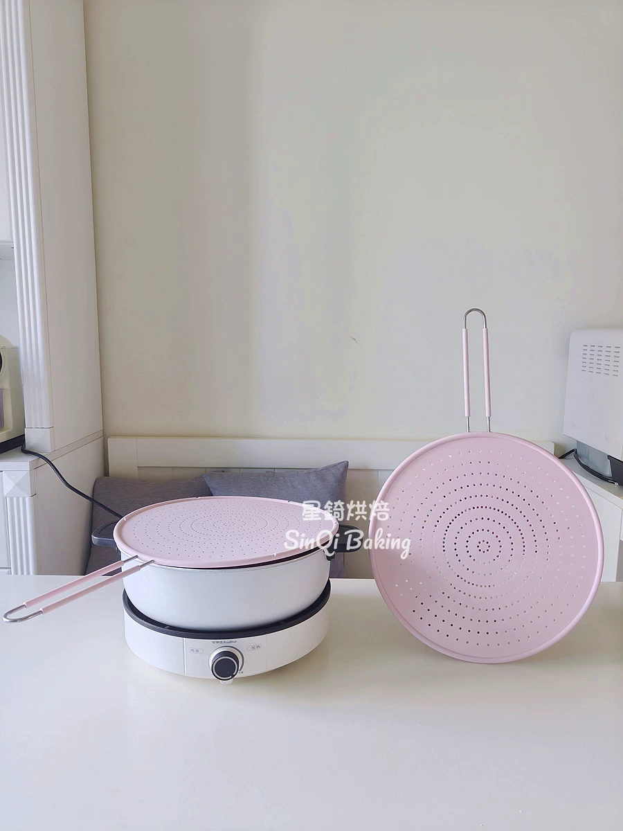 Xuất khẩu sang Hàn Quốc, nắp nồi chống văng dầu bằng silicon có tay cầm, nắp lưới inox, lưới chống văng dầu, lưới chống cháy nổ dầu, lưới lọc dầu.