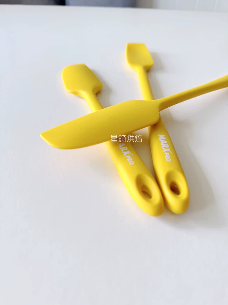 Dụng cụ làm bánh, thìa phết kem bơ macaron bằng silicon mềm tích hợp, xuất khẩu