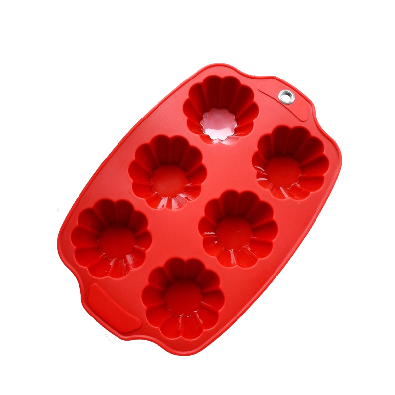 Xuất khẩu sang Pháp, khuôn làm bánh quy silicon hình hoa 6 mảnh Brio Brioche.
