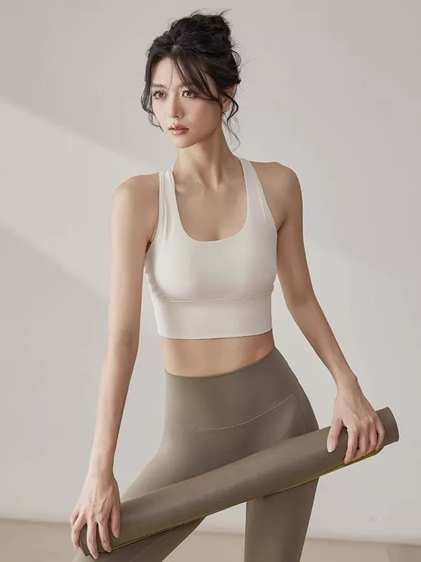 Áo thể thao nữ cao cấp 2025, chống sốc, nâng đỡ, che ngực hai bên, áo tập gym, áo yoga