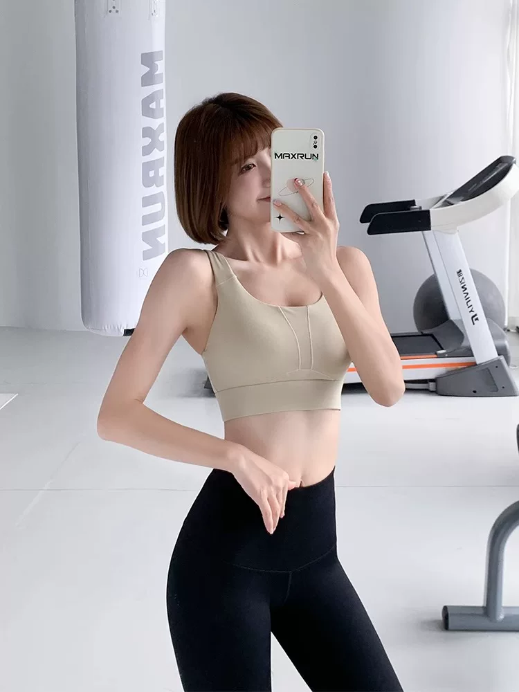 Áo ngực thể thao cường độ cao dành cho nữ, áo ngực thể thao chạy bộ chống sốc, cỡ lớn, ngực to, áo tập yoga Pilates, mùa hè.