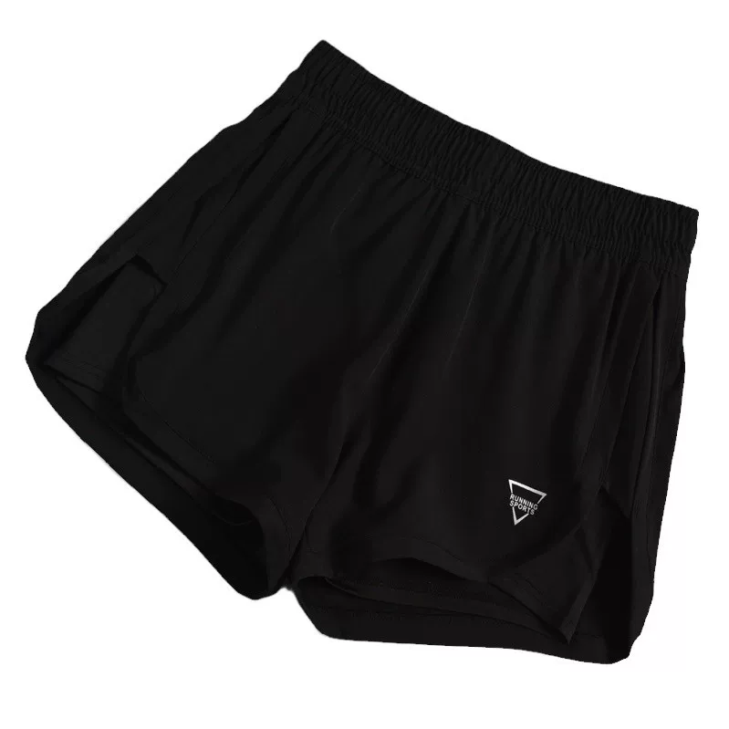 Quần short chạy bộ mùa hè dành cho nữ, quần thể thao rộng rãi, nhanh khô, quần tập yoga chống lộ, quần tập gym giảm béo eo giữa.