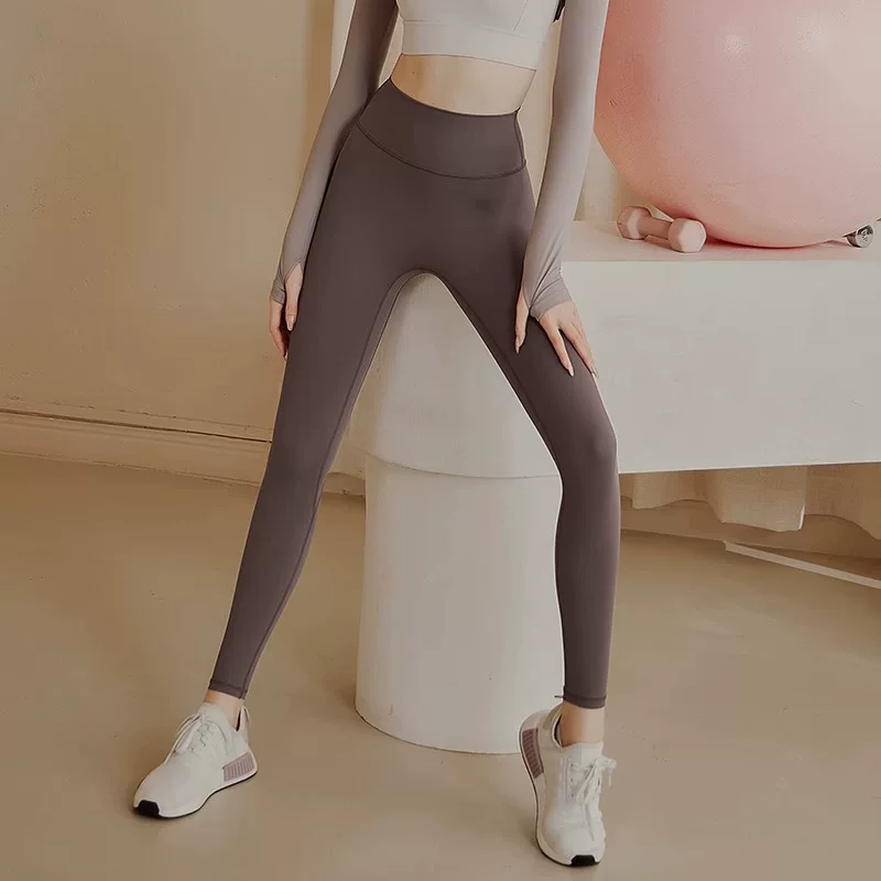 Quần tập yoga cạp cao dành cho nữ, quần legging co giãn nâng mông, quần thể thao, quần chạy bộ, quần dài, không có đường may lộ liễu.